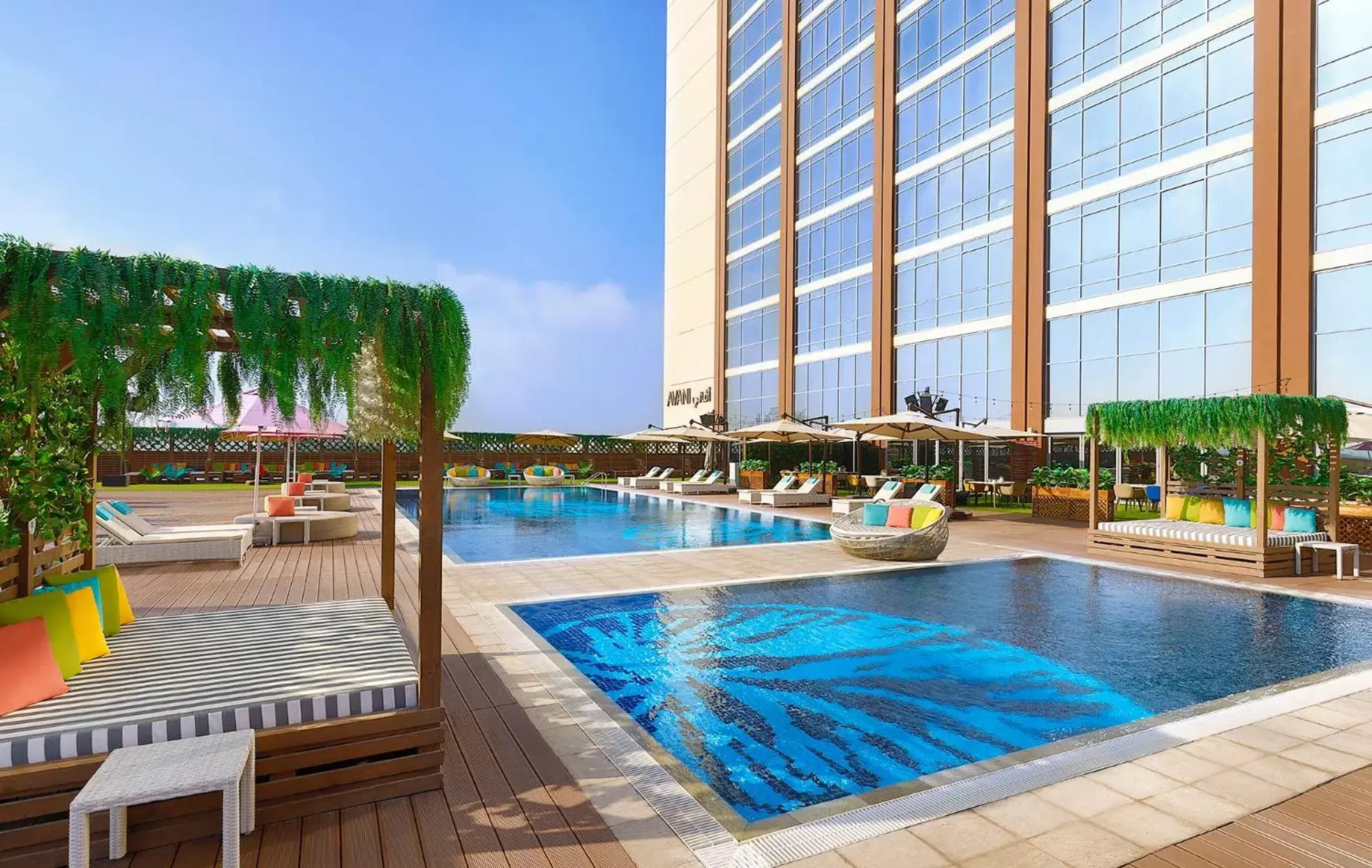 Swimming pool in Avani Ibn Battuta Dubai Hotel