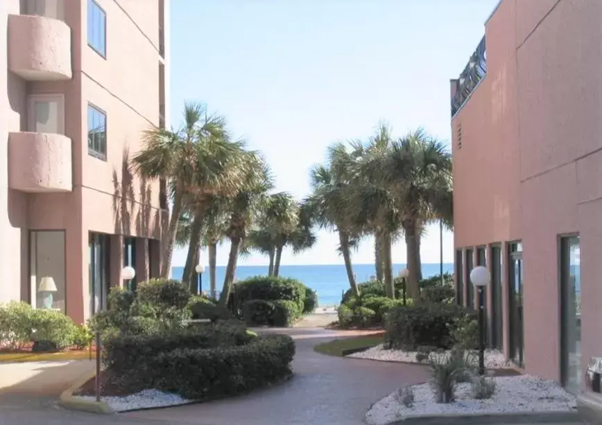 Patio, Swimming Pool in Suites at the Beach