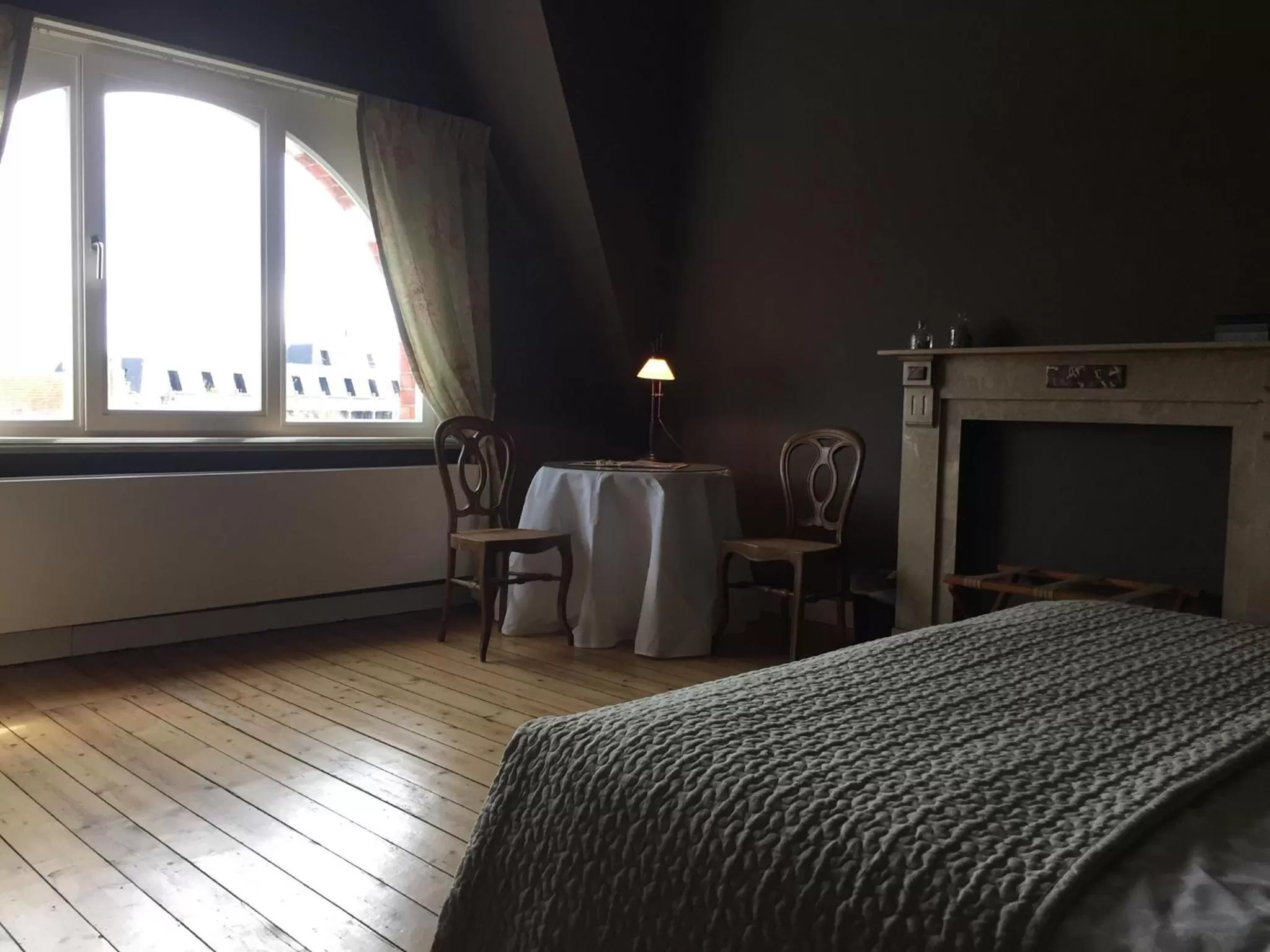 Seating area, Bed in B&B 't Kasteel & 't Koetshuys