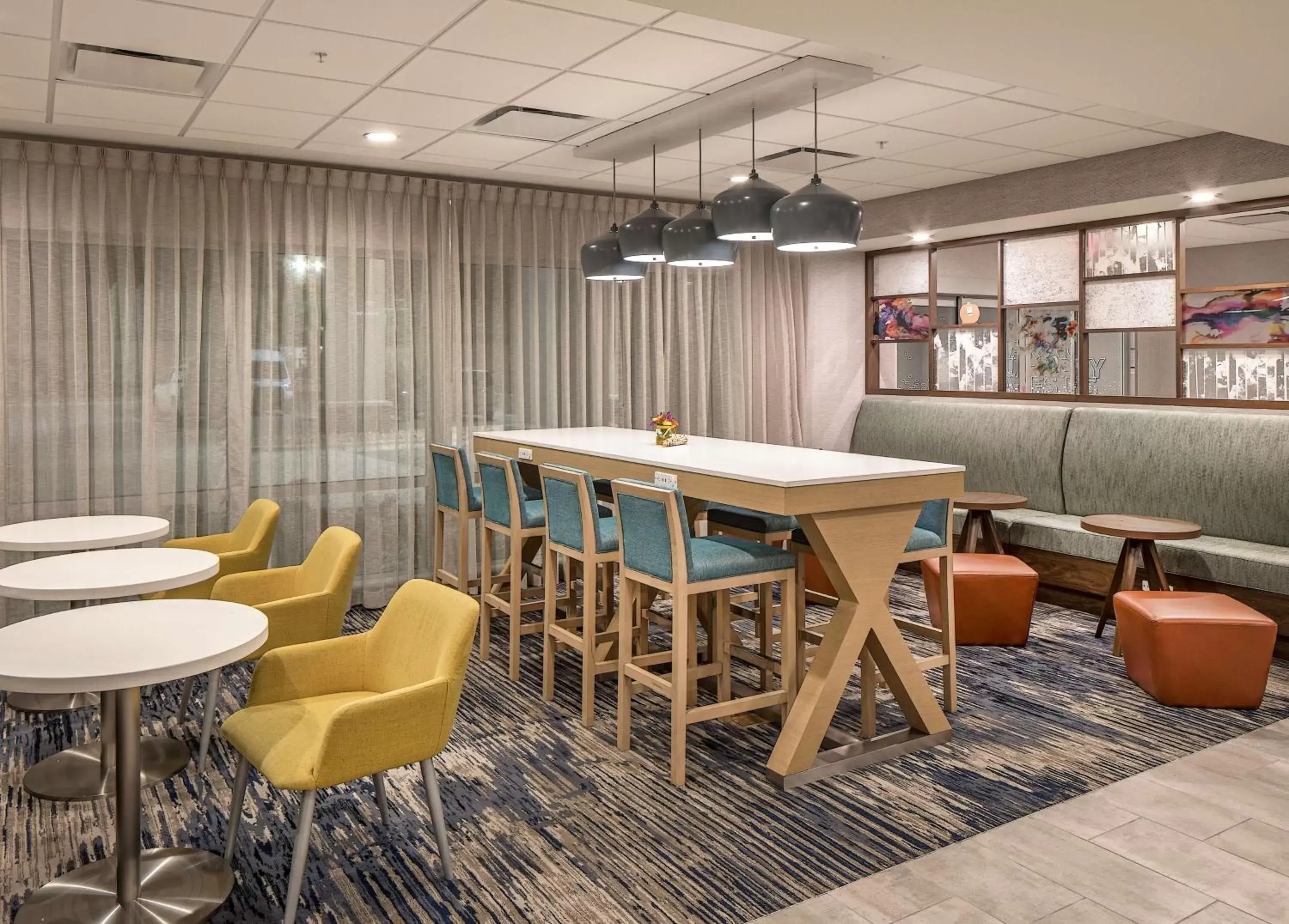 Lobby or reception in Hampton Inn Columbus Lobby or reception in Hampton Inn Columbus