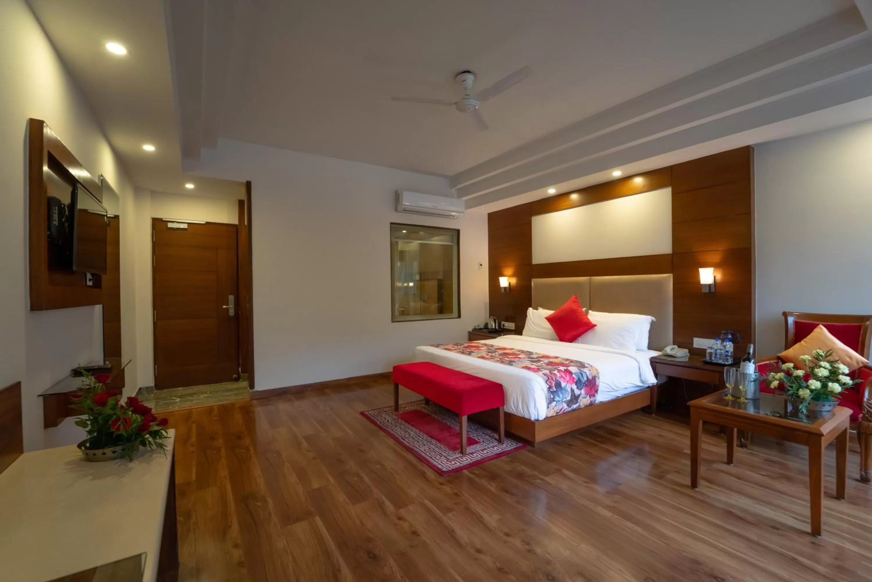 Bed in The Allure Grand Resort -A Majestic Riverside Retreat