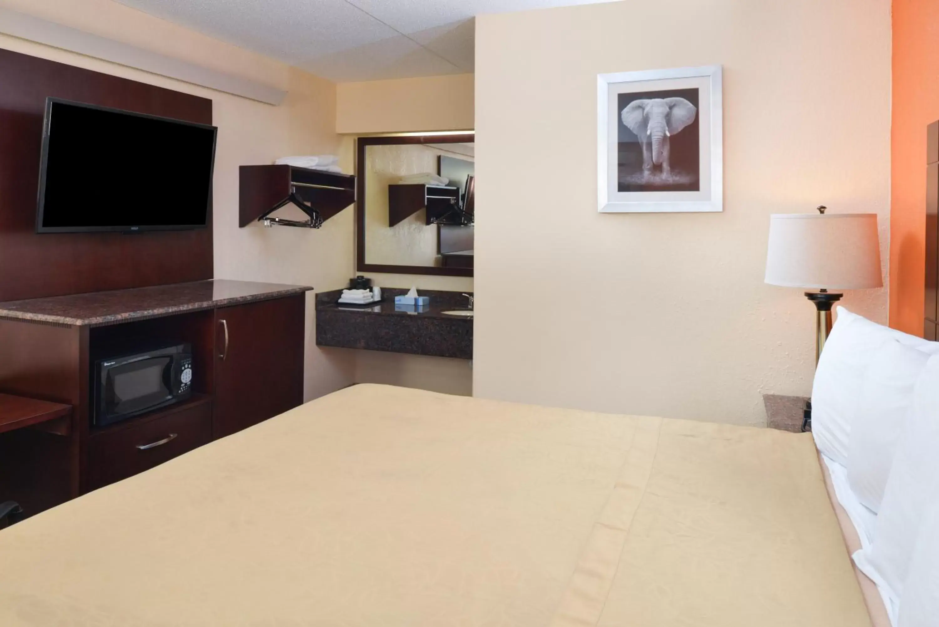 Bed in Americas Best Value Inn-Pittsburgh Airport