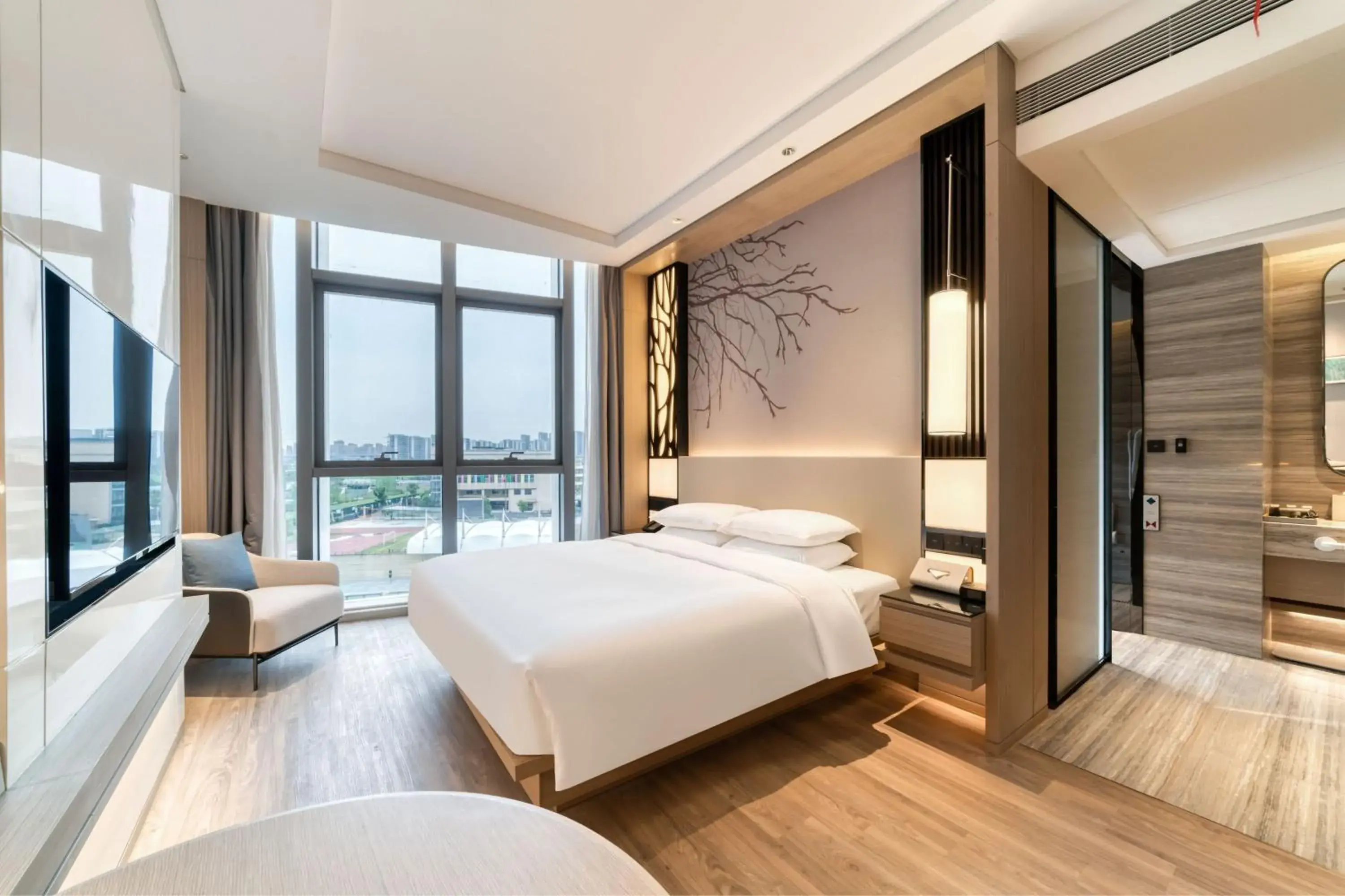 Bedroom in Courtyard by Marriott Hangzhou Xihu