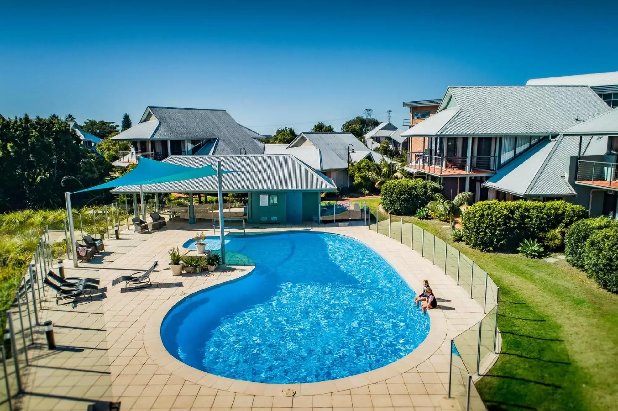 Pool View in Riverside Holiday Resort Urunga