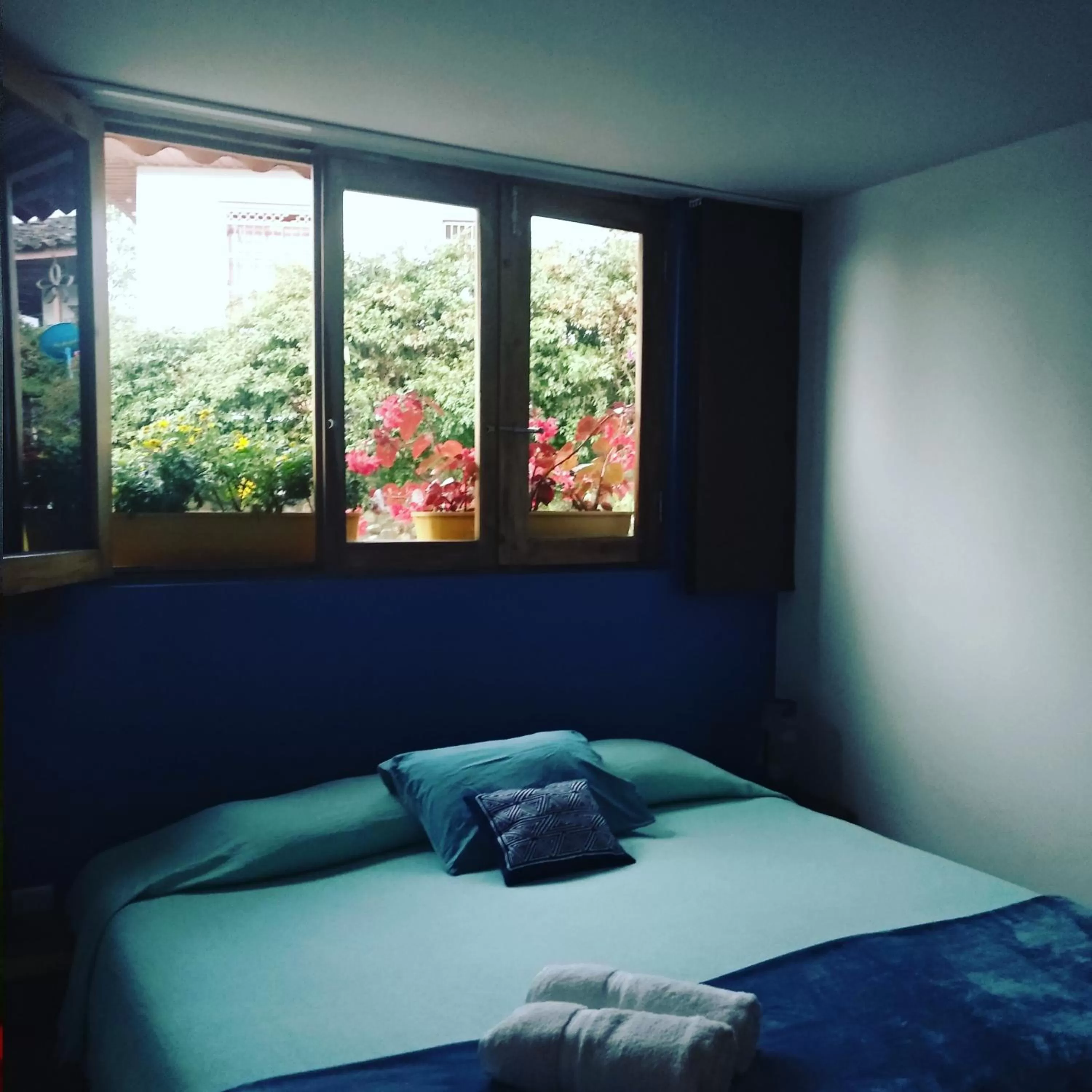 Bed in Hotel La Caracola