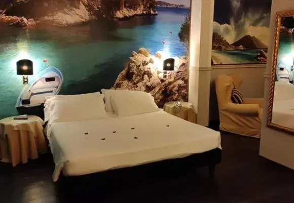 Bed in Hotel Don Carlo