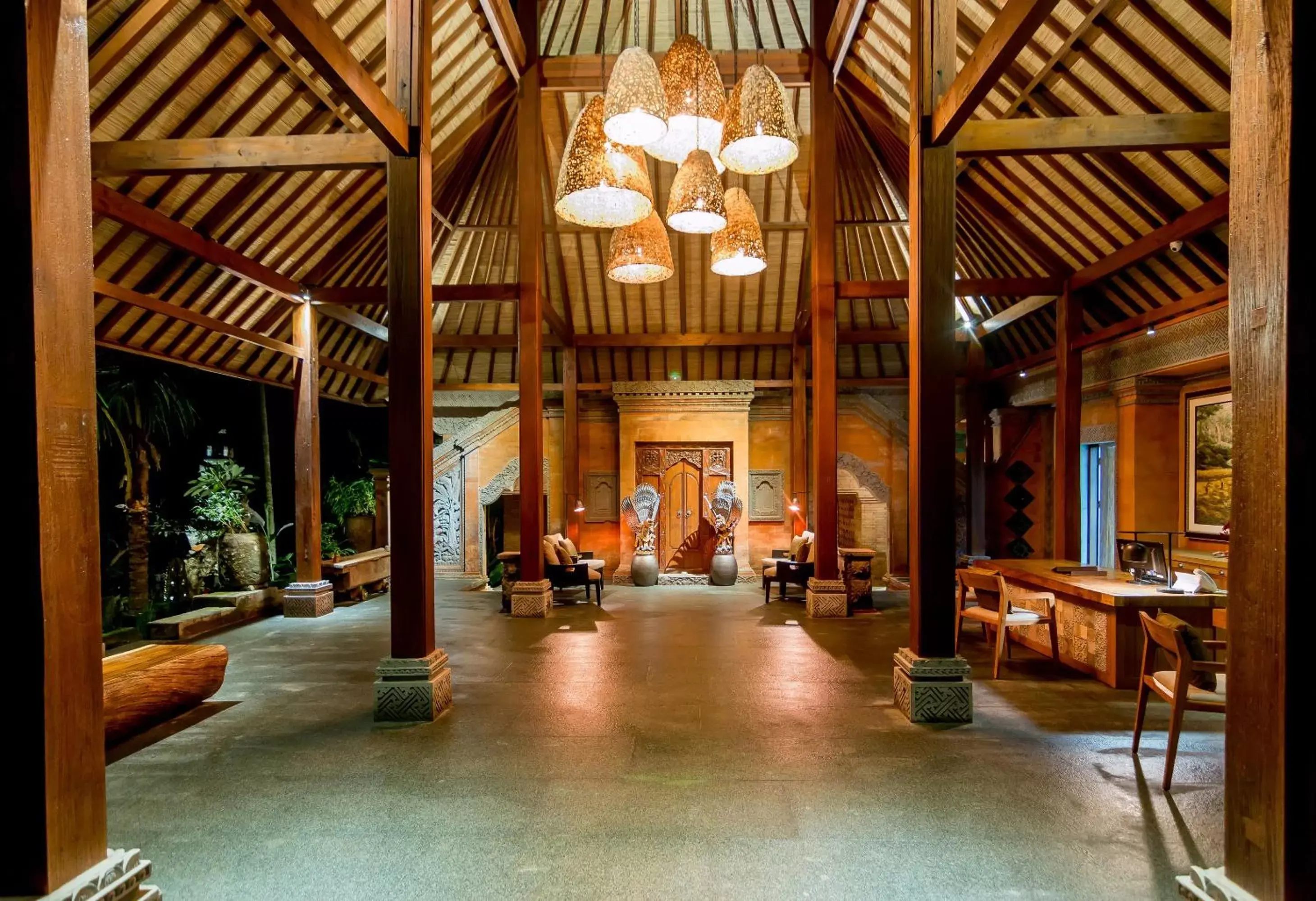 Lobby or reception in Ulun Ubud Resort - CHSE Certified Lobby or reception in Ulun Ubud Resort - CHSE Certified