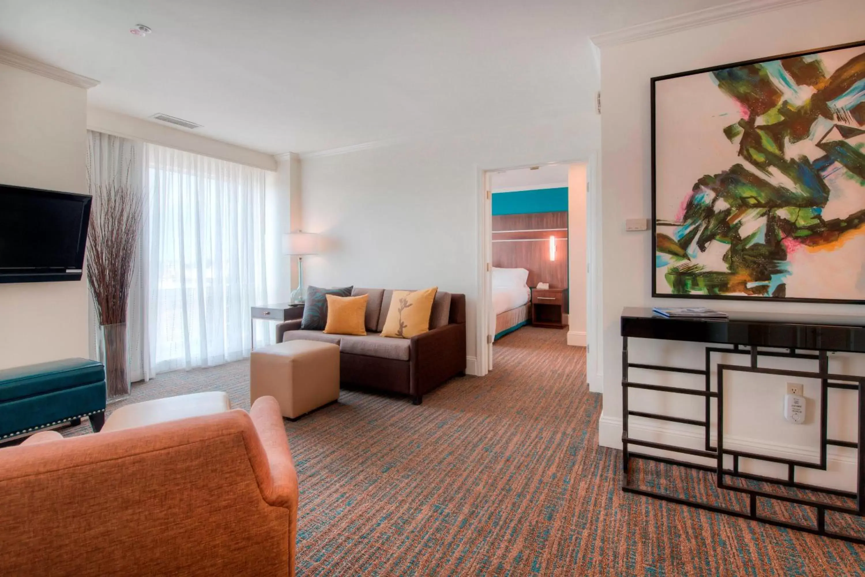 Living room, Seating Area in Residence Inn Charlotte Uptown