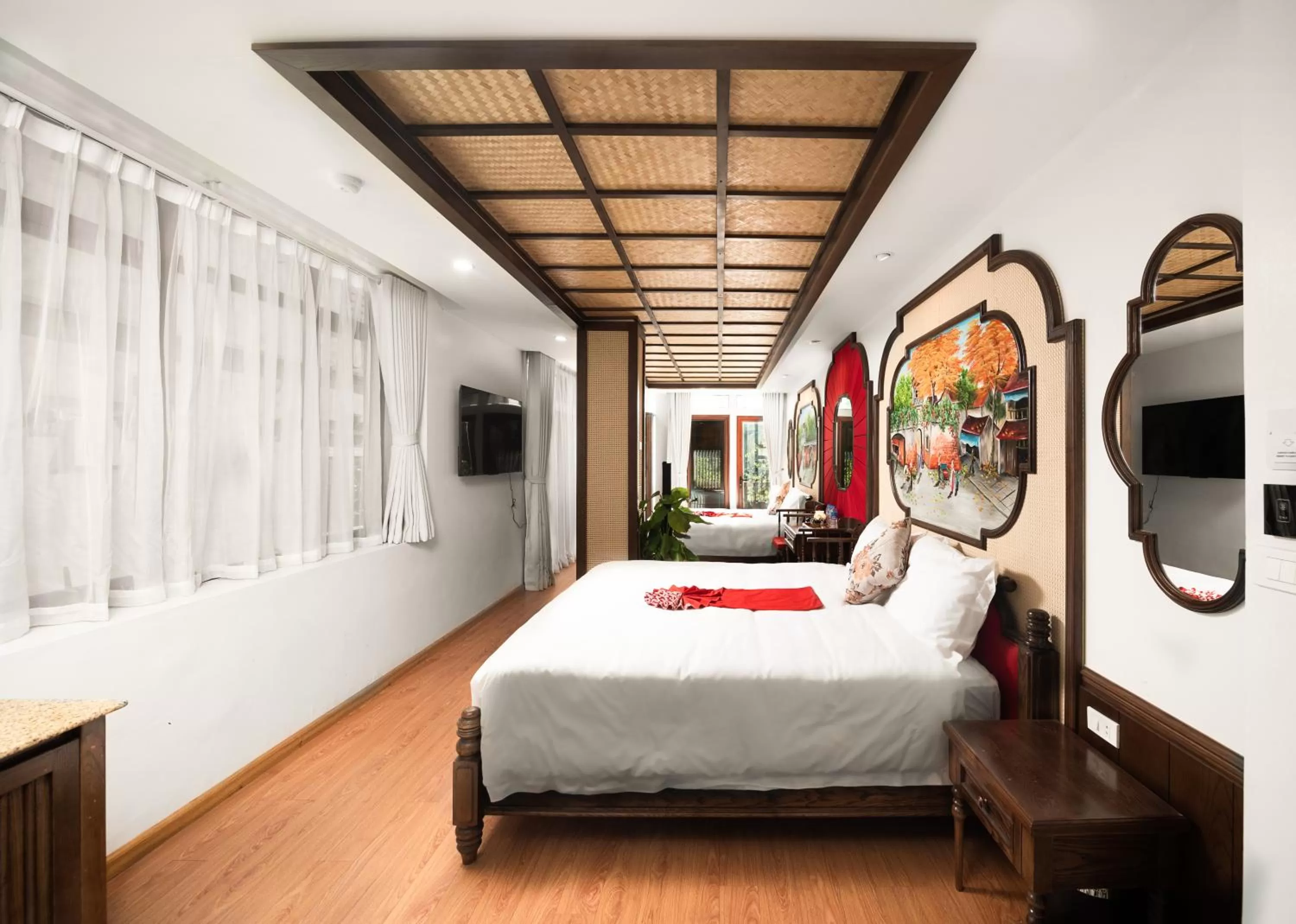 TV and multimedia, Bed in Veshia Hotel & Spa