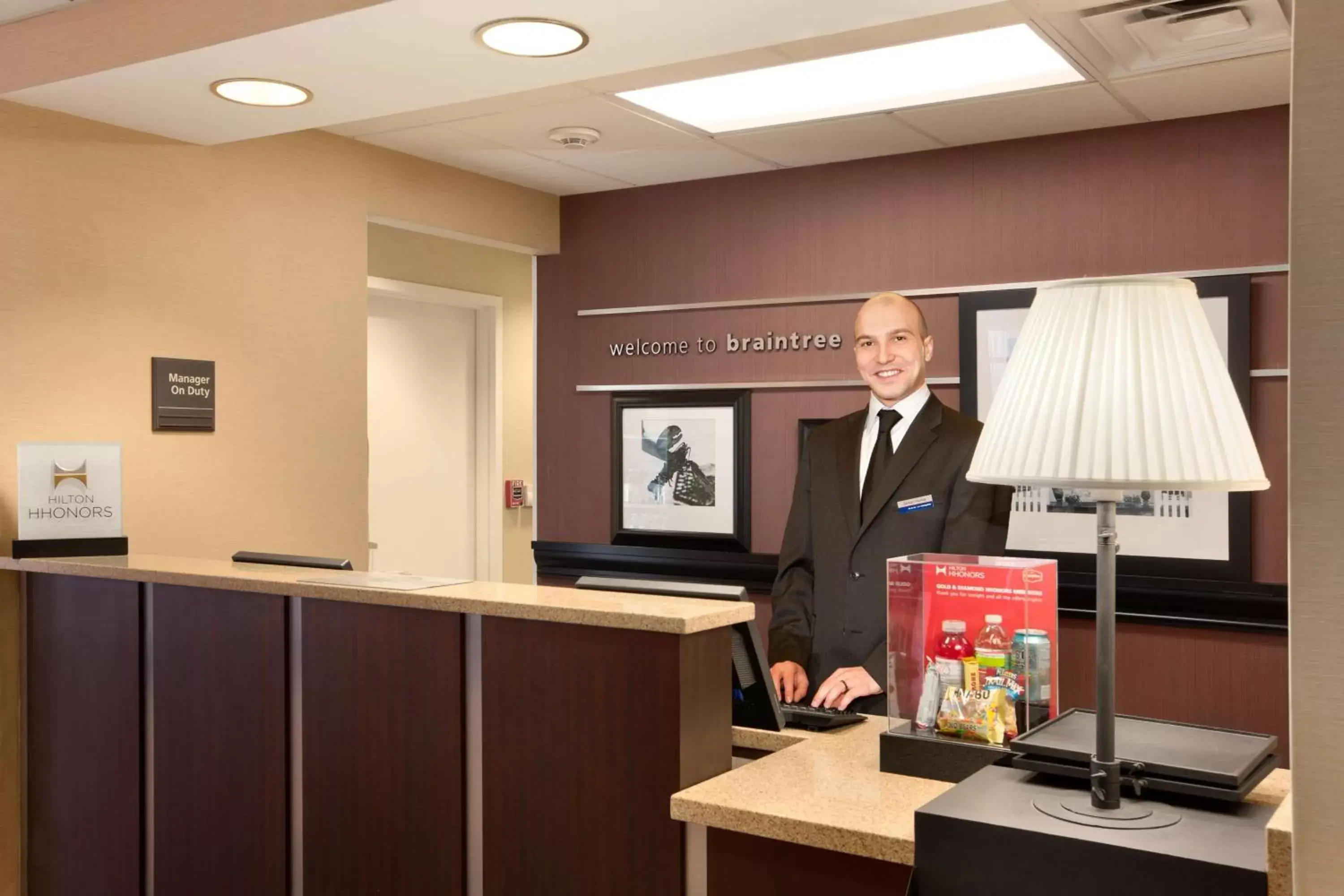 Lobby or reception in Hampton Inn Boston/Braintree Lobby or reception in Hampton Inn Boston/Braintree