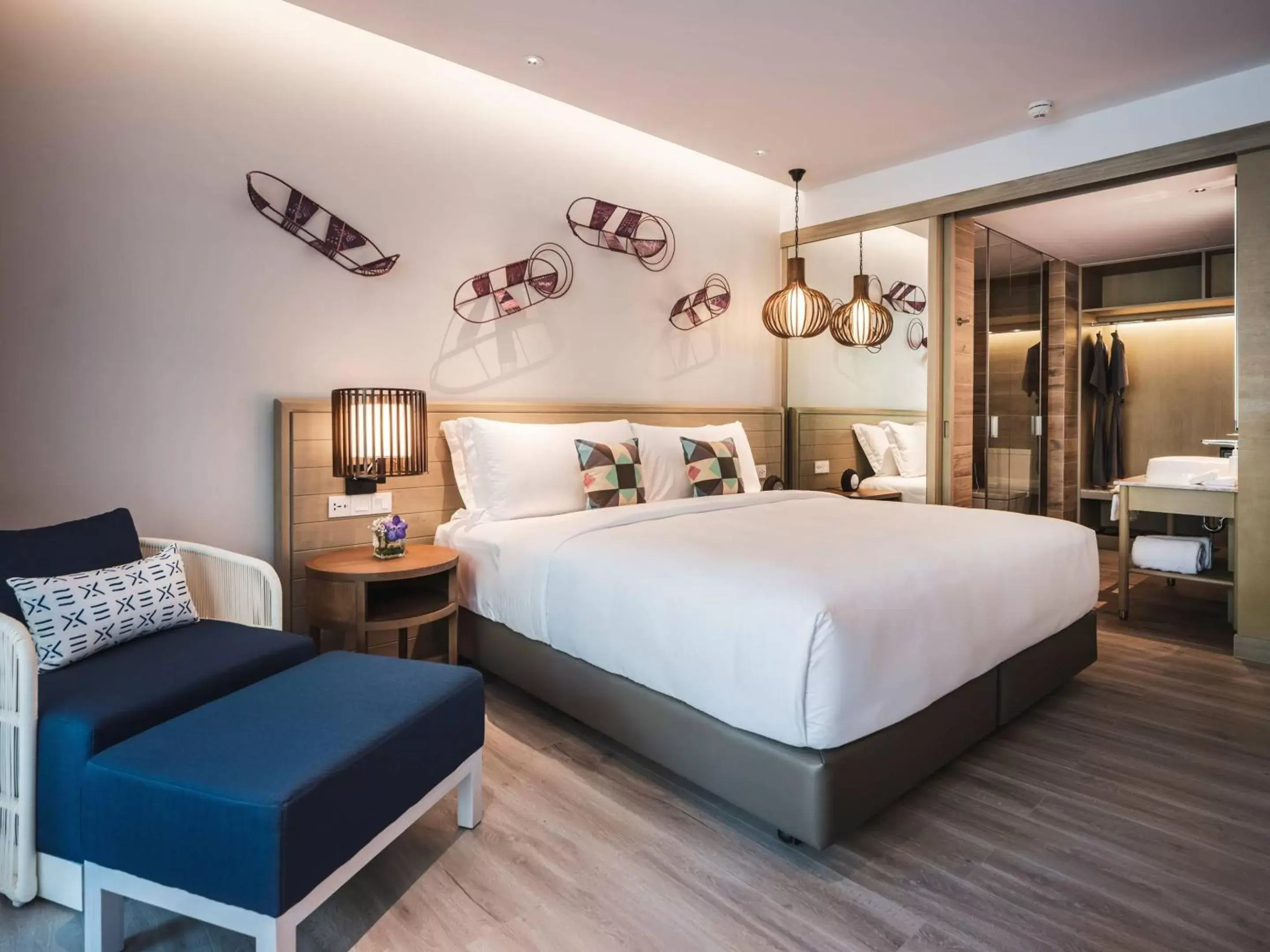 Bed in Avani Plus Khao Lak Resort