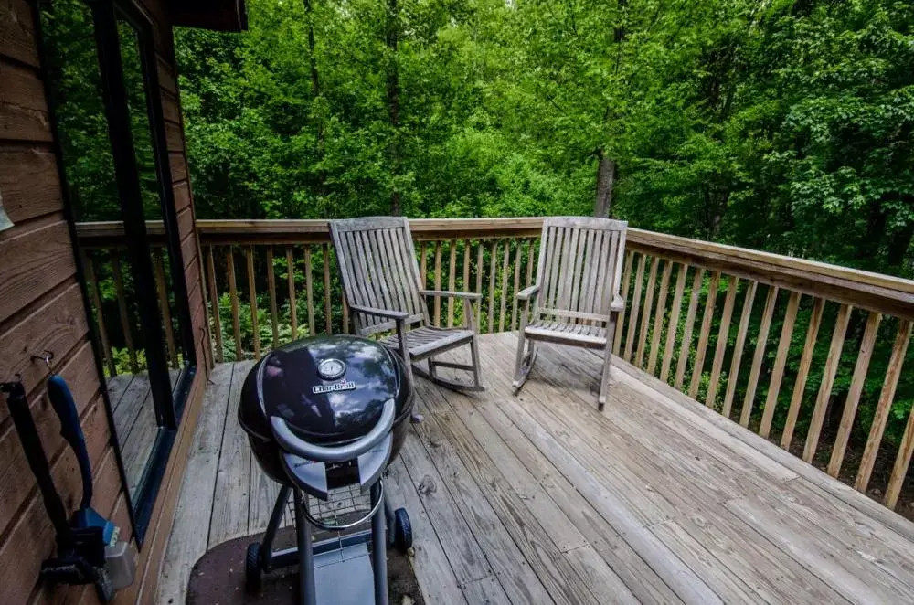 Balcony/Terrace in Asheville Cabins of Willow Winds
