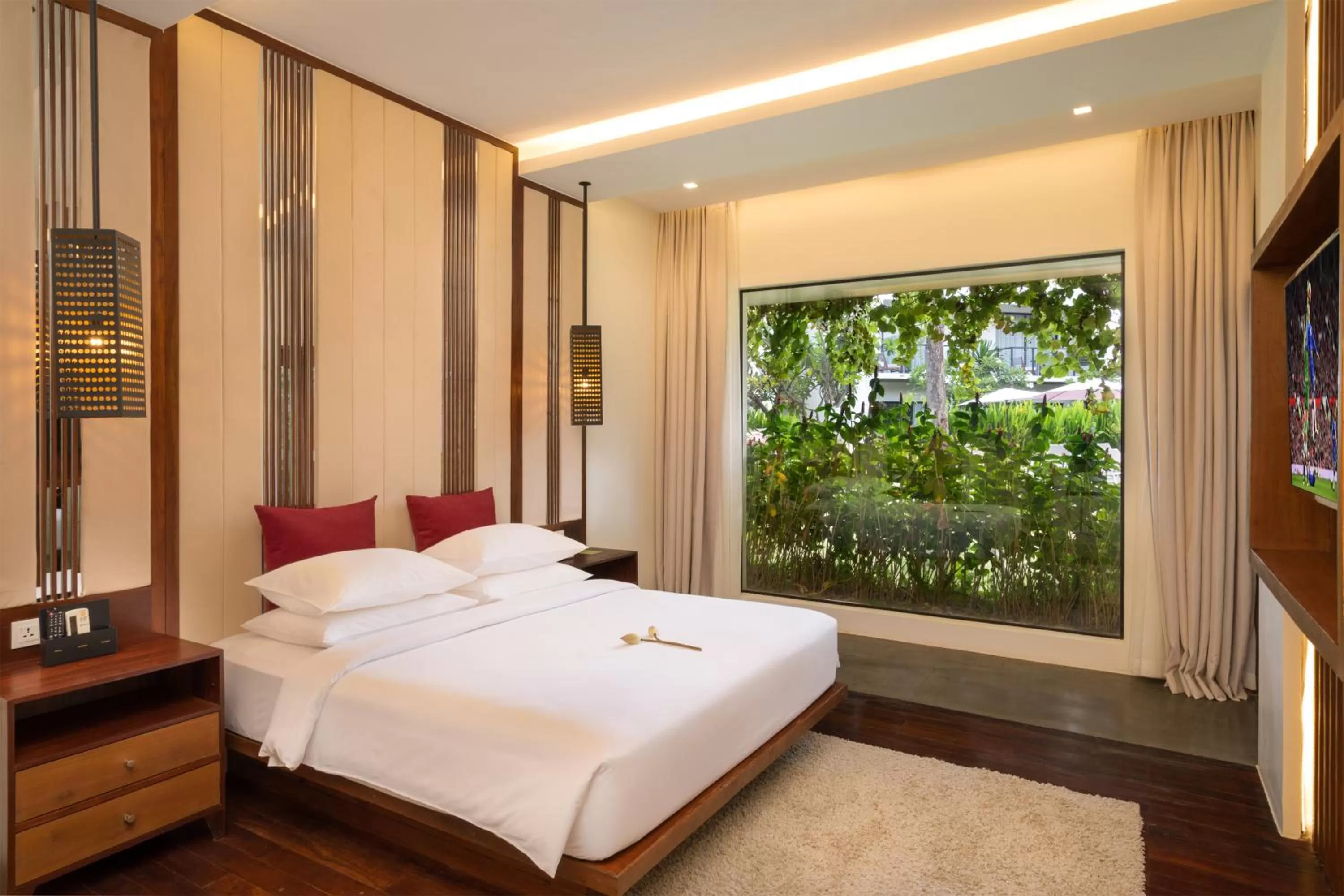 Garden view, Bed in The Villa by Metta