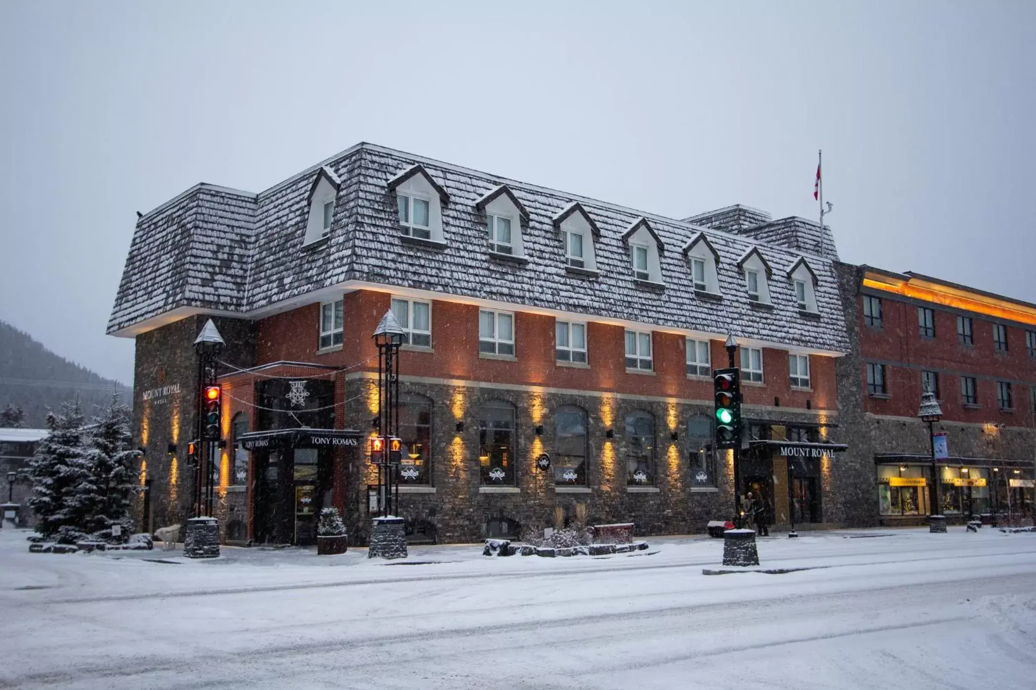 Property building, Winter in Mount Royal Hotel