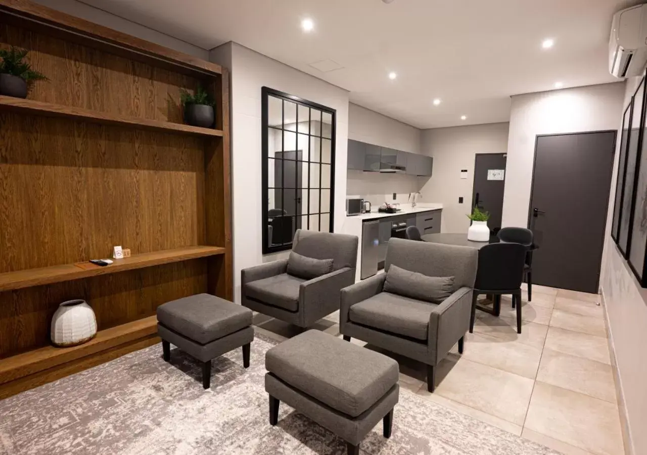 Living room, Seating Area in The Catalyst Apartment Hotel by NEWMARK