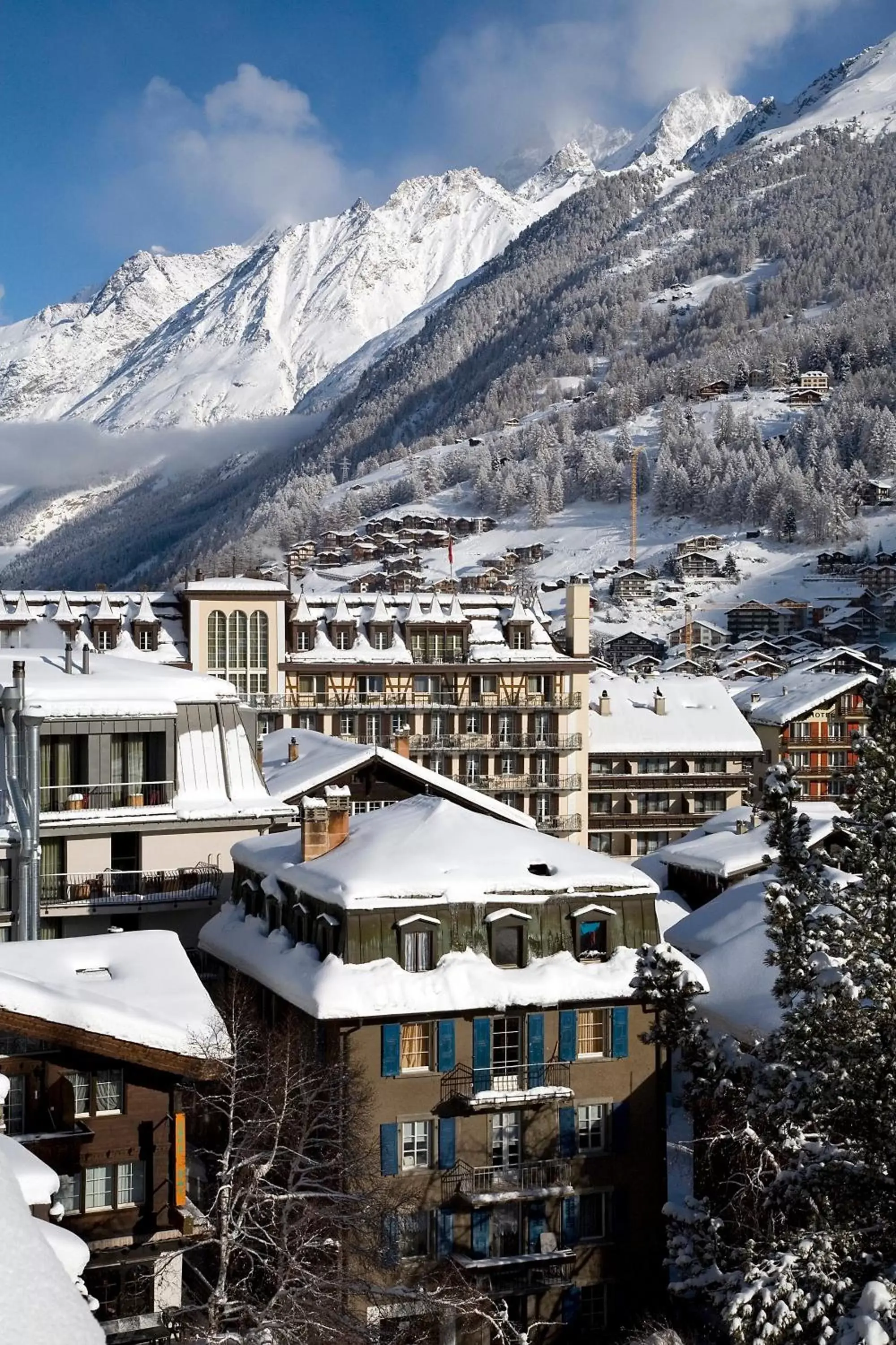 View (from property/room), Winter in Monte Rosa Boutique Hotel