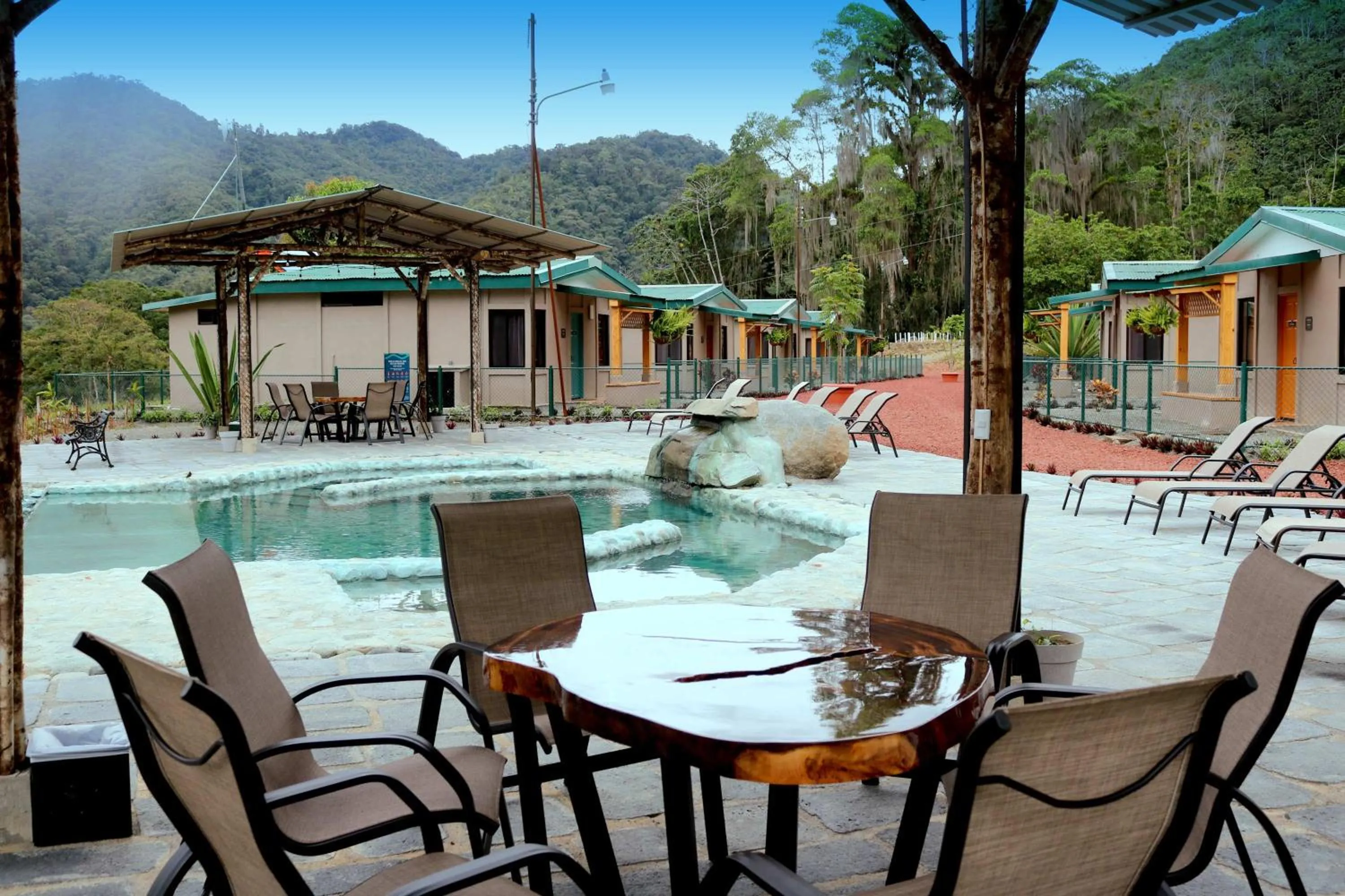 Patio in Coffee Pickers Village By Hacienda Orosi