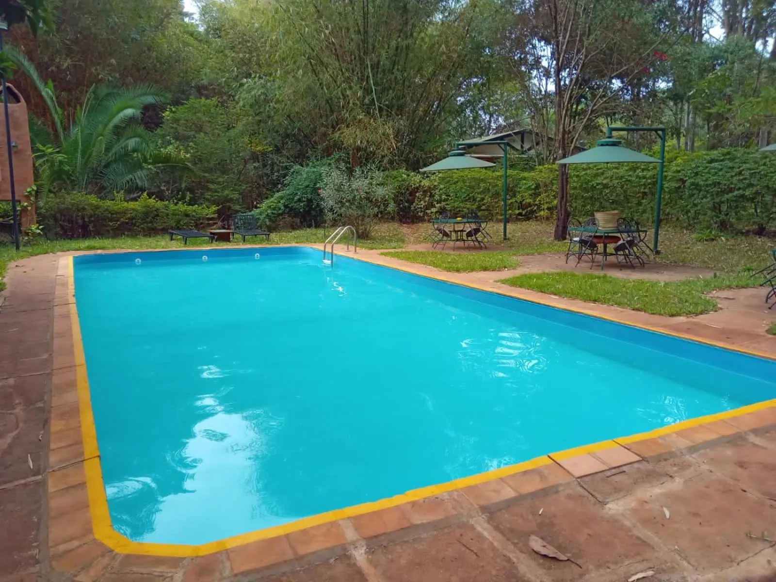 Swimming pool in Octagon Lodge
