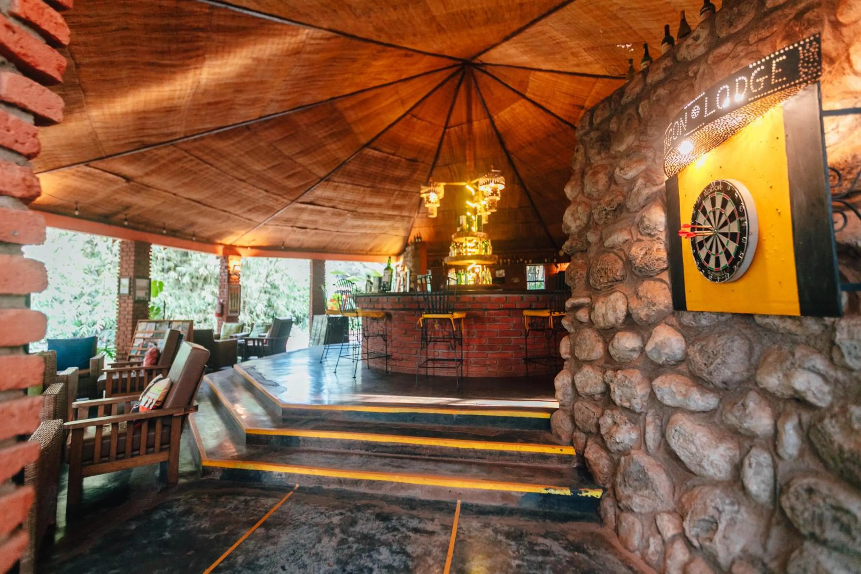 Lounge or bar in Octagon Lodge