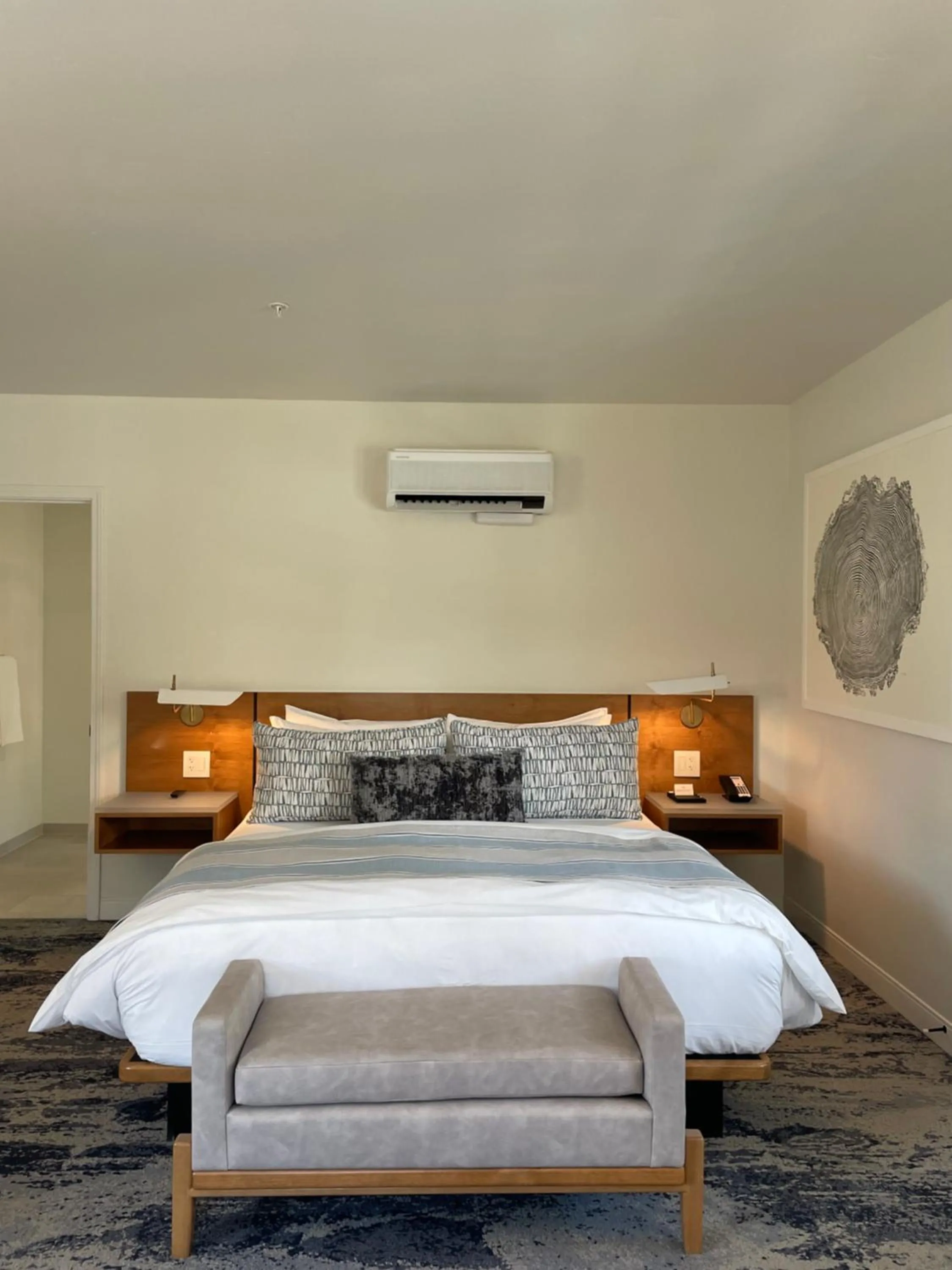 Bed in Carmel Beach Hotel