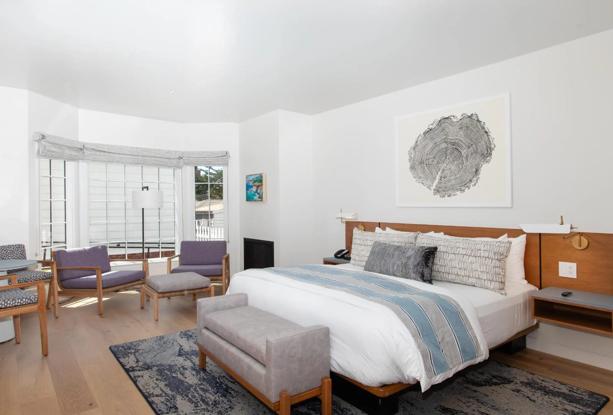 Bed in Carmel Beach Hotel