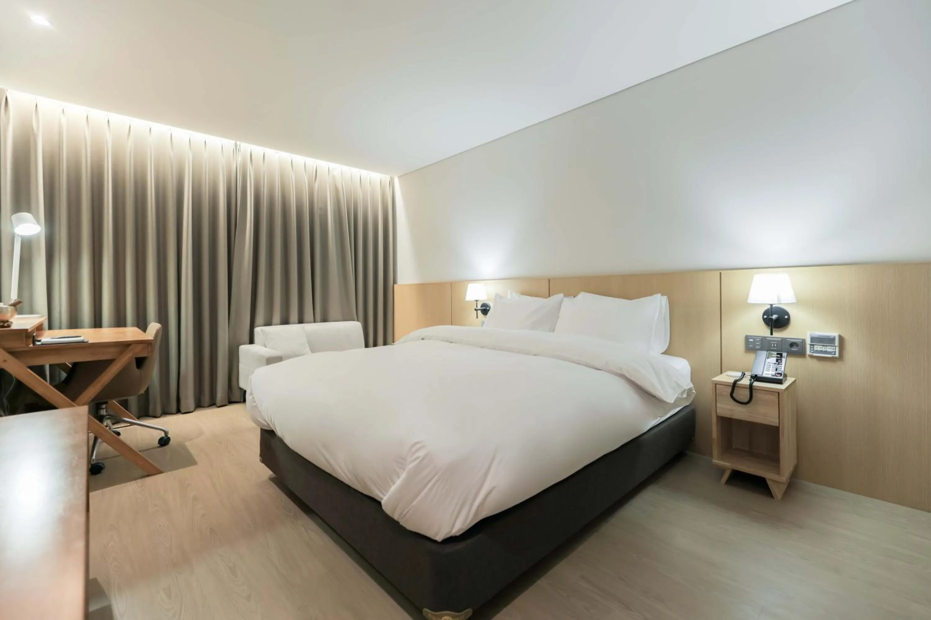 Bed in Aank Hotel Incheon Guwol