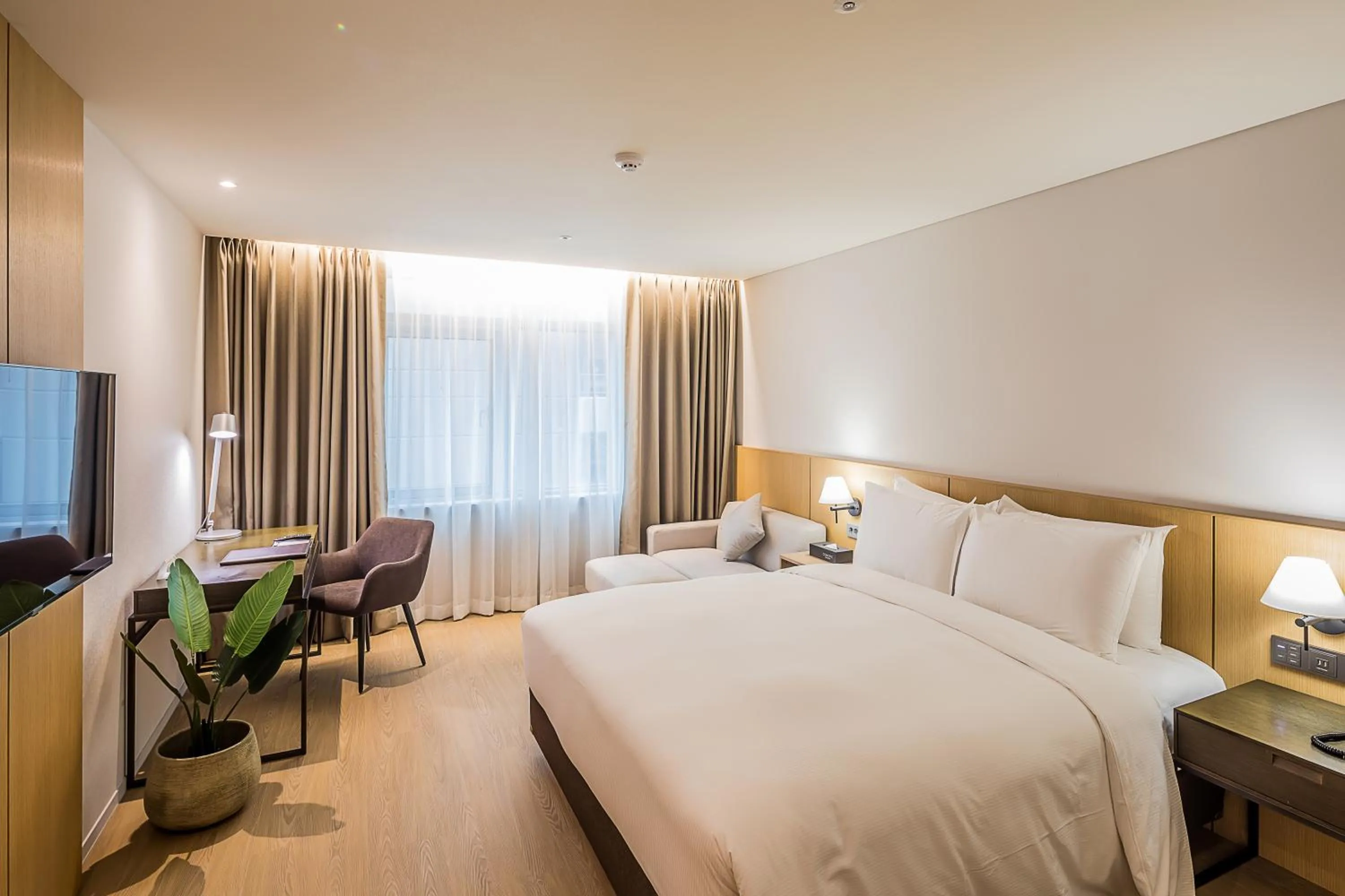 Bed in Aank Hotel Incheon Guwol