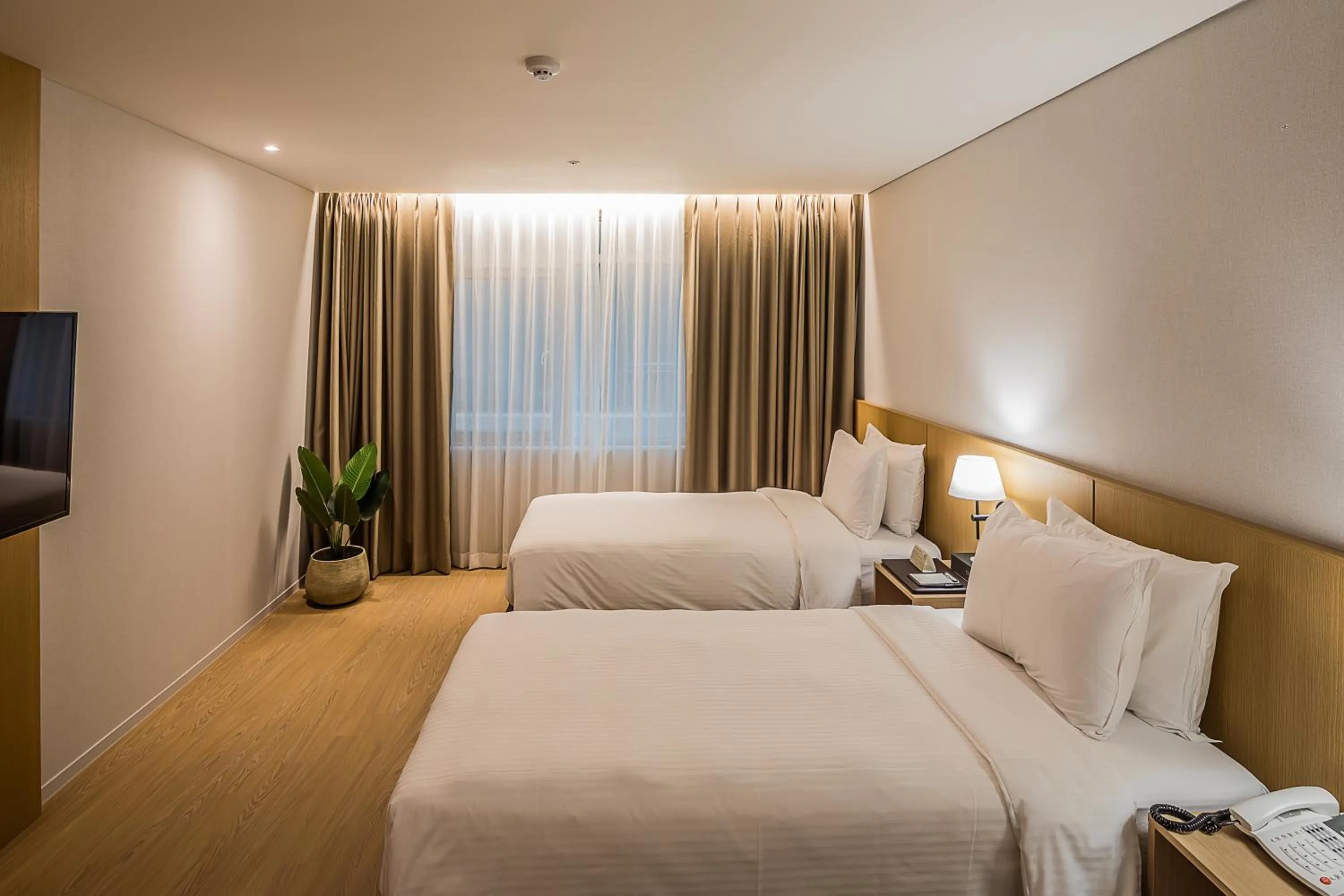 Bed in Aank Hotel Incheon Guwol