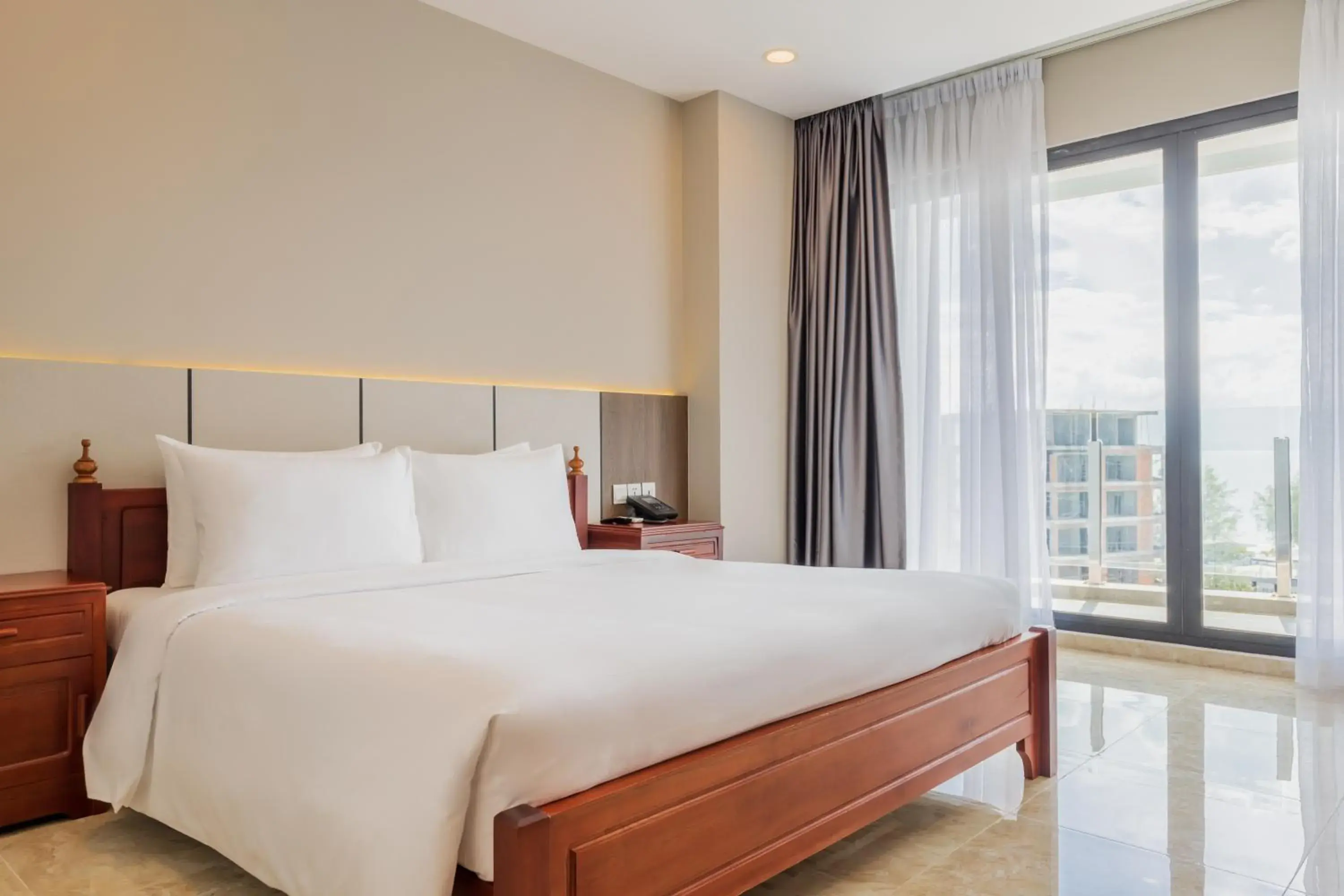 Bed in Otres Beach Hotel Bed in Otres Beach Hotel