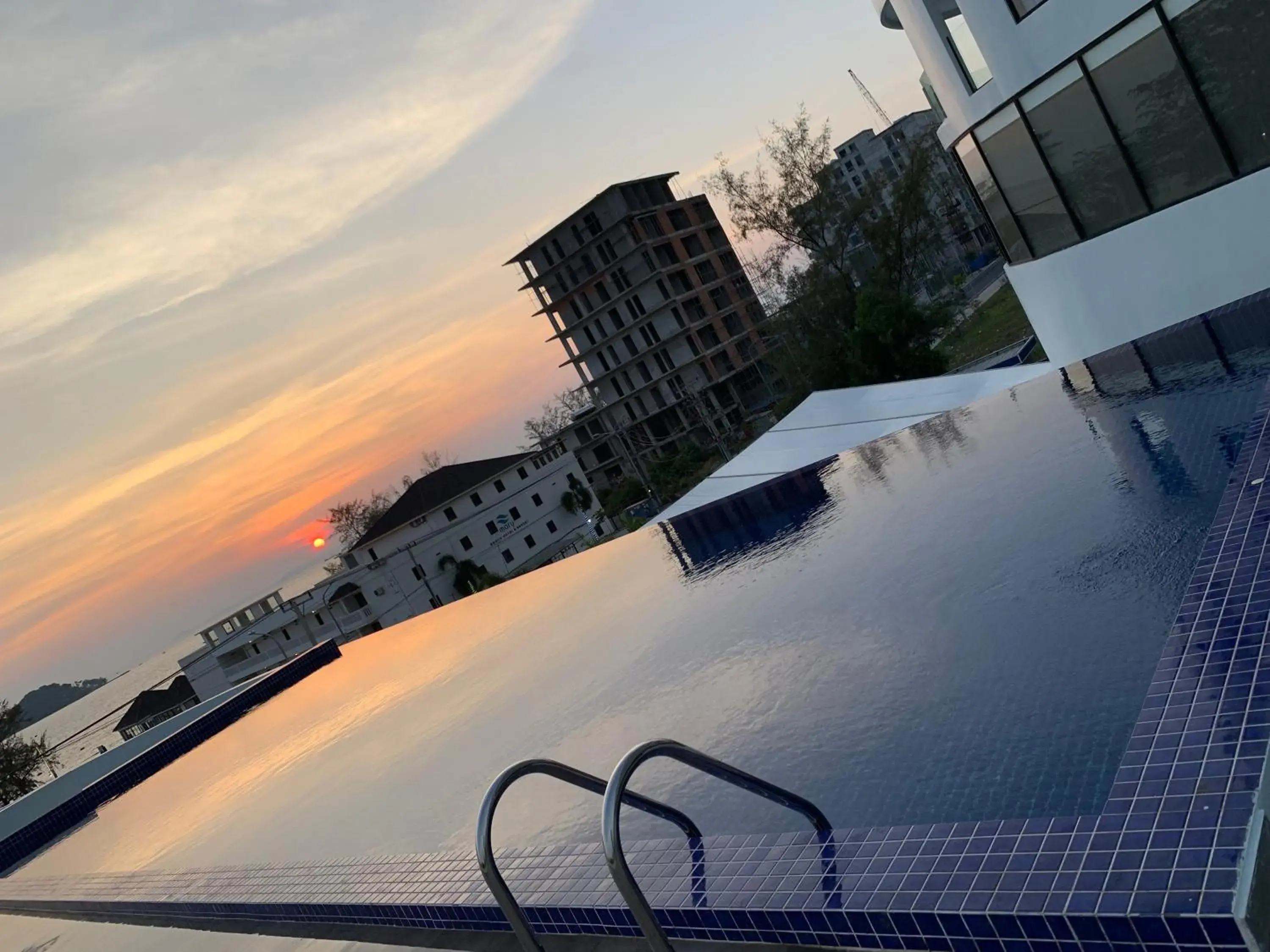 Pool view in Otres Beach Hotel Pool view in Otres Beach Hotel