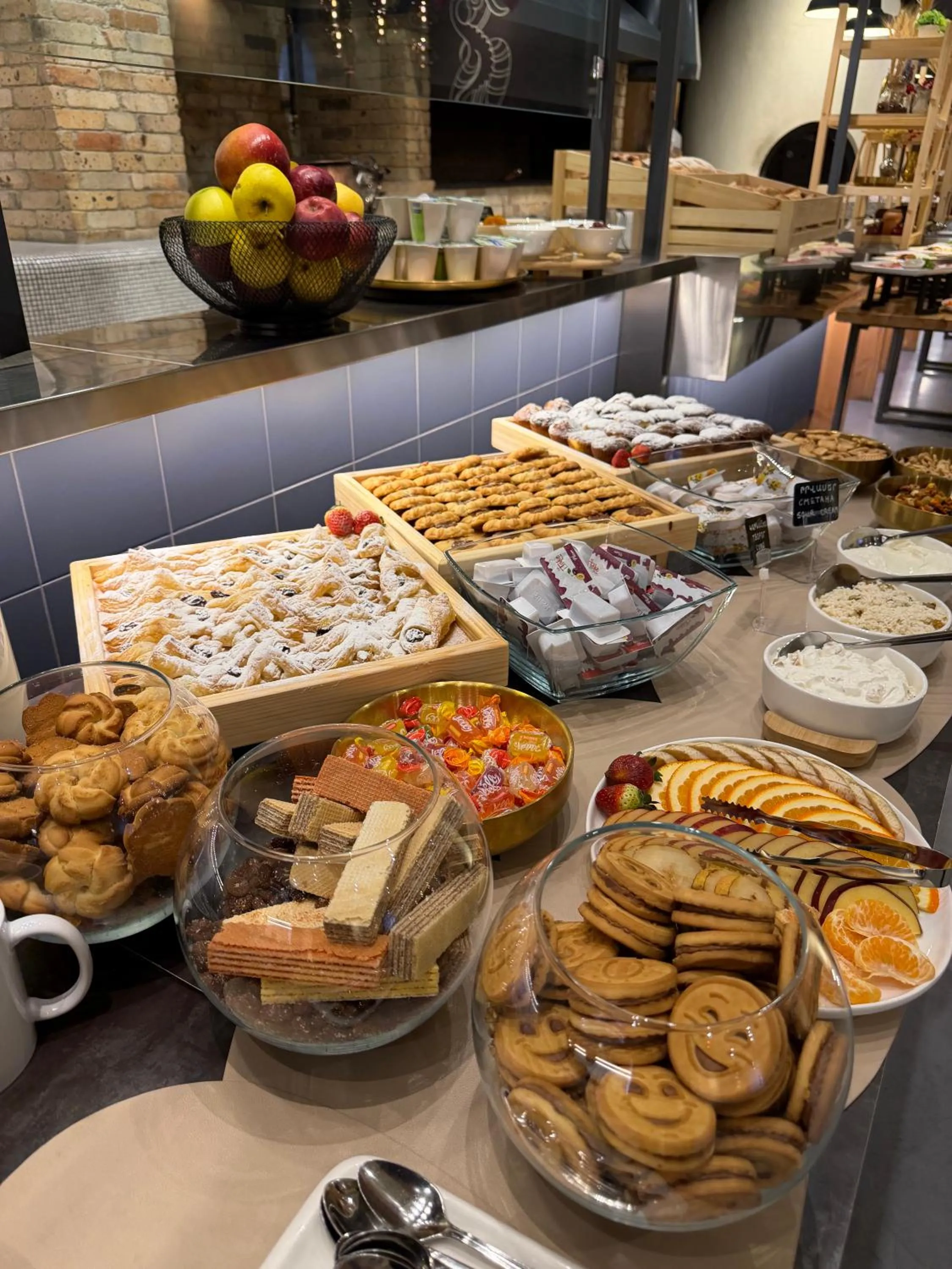 Buffet breakfast in KUMA Hotel Gyumri