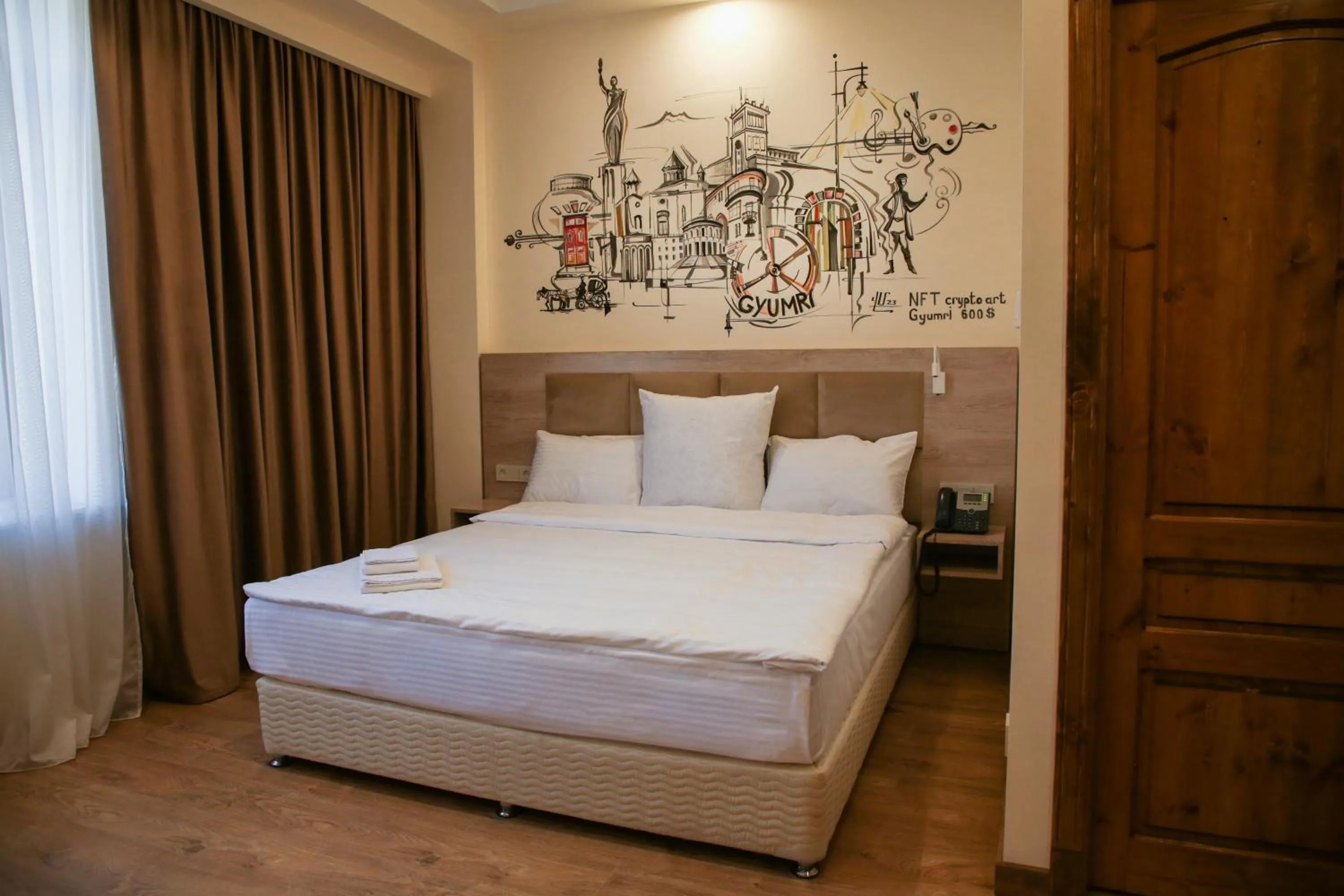 Bed in KUMA Hotel Gyumri