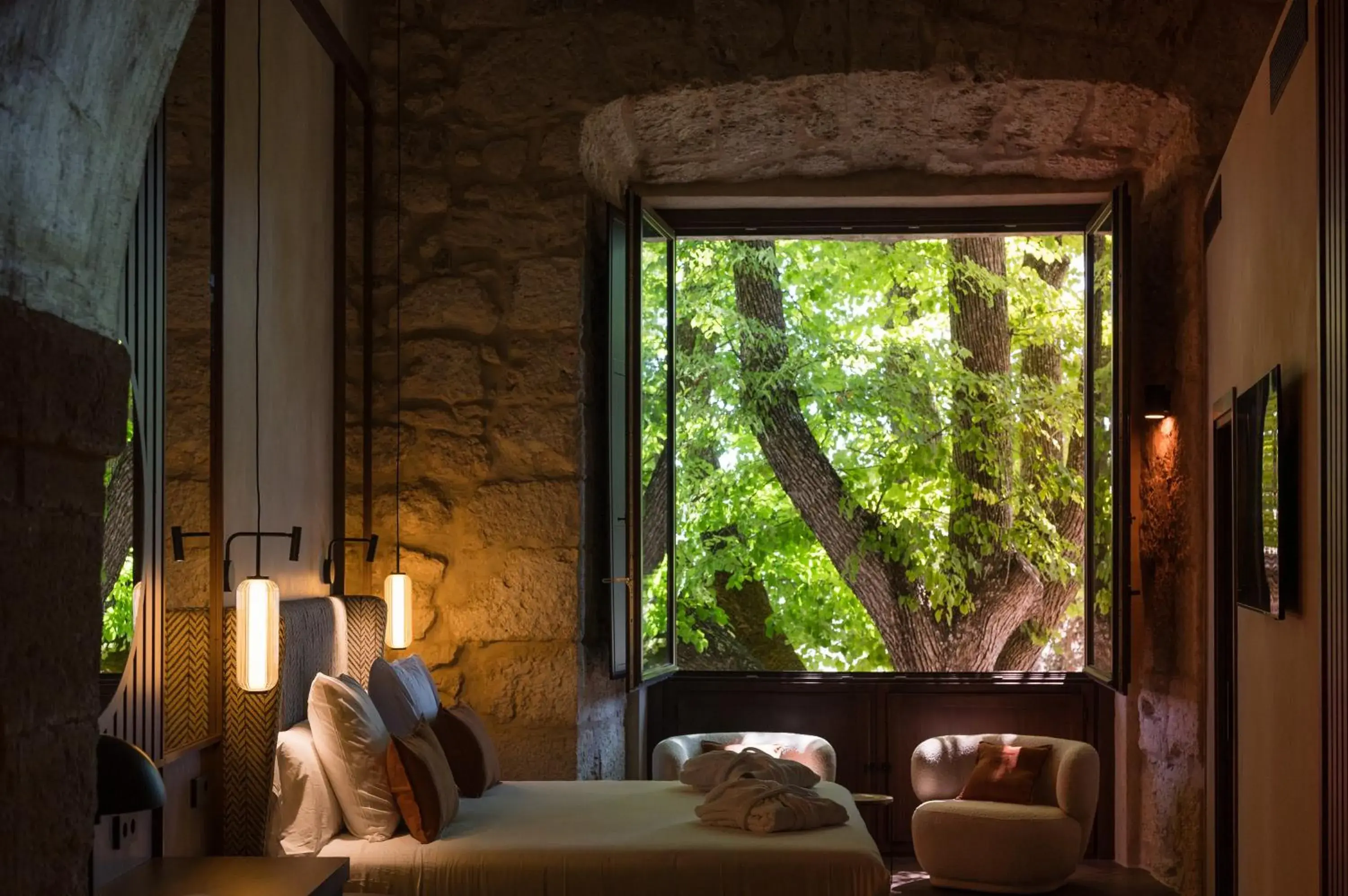 View (from property/room), Bed in Castilla Termal Brihuega View (from property/room), Bed in Castilla Termal Brihuega