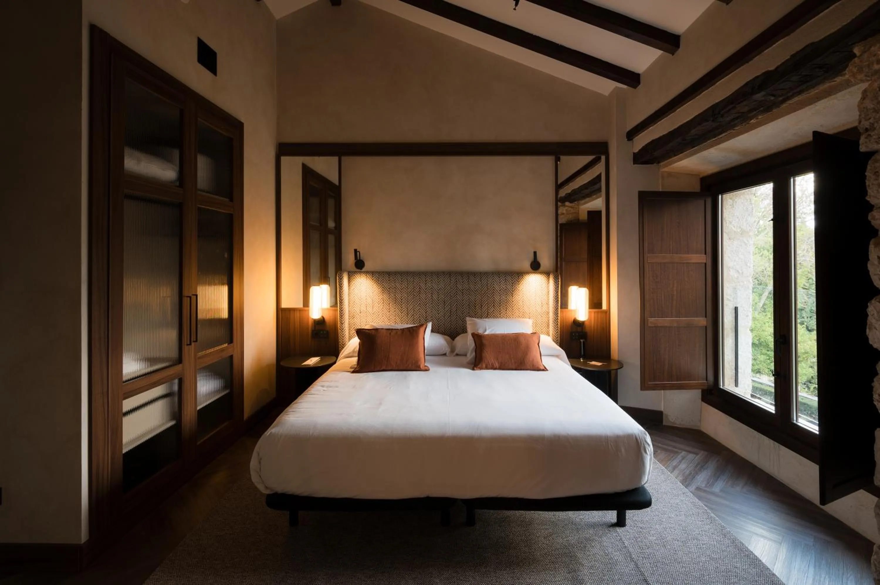 Decorative detail, Bed in Castilla Termal Brihuega