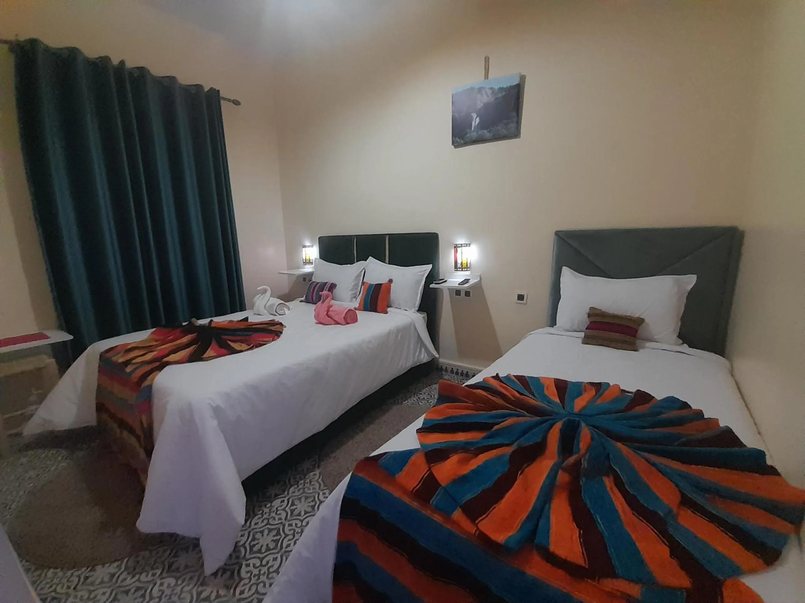 Bed in Hotel Mentaga