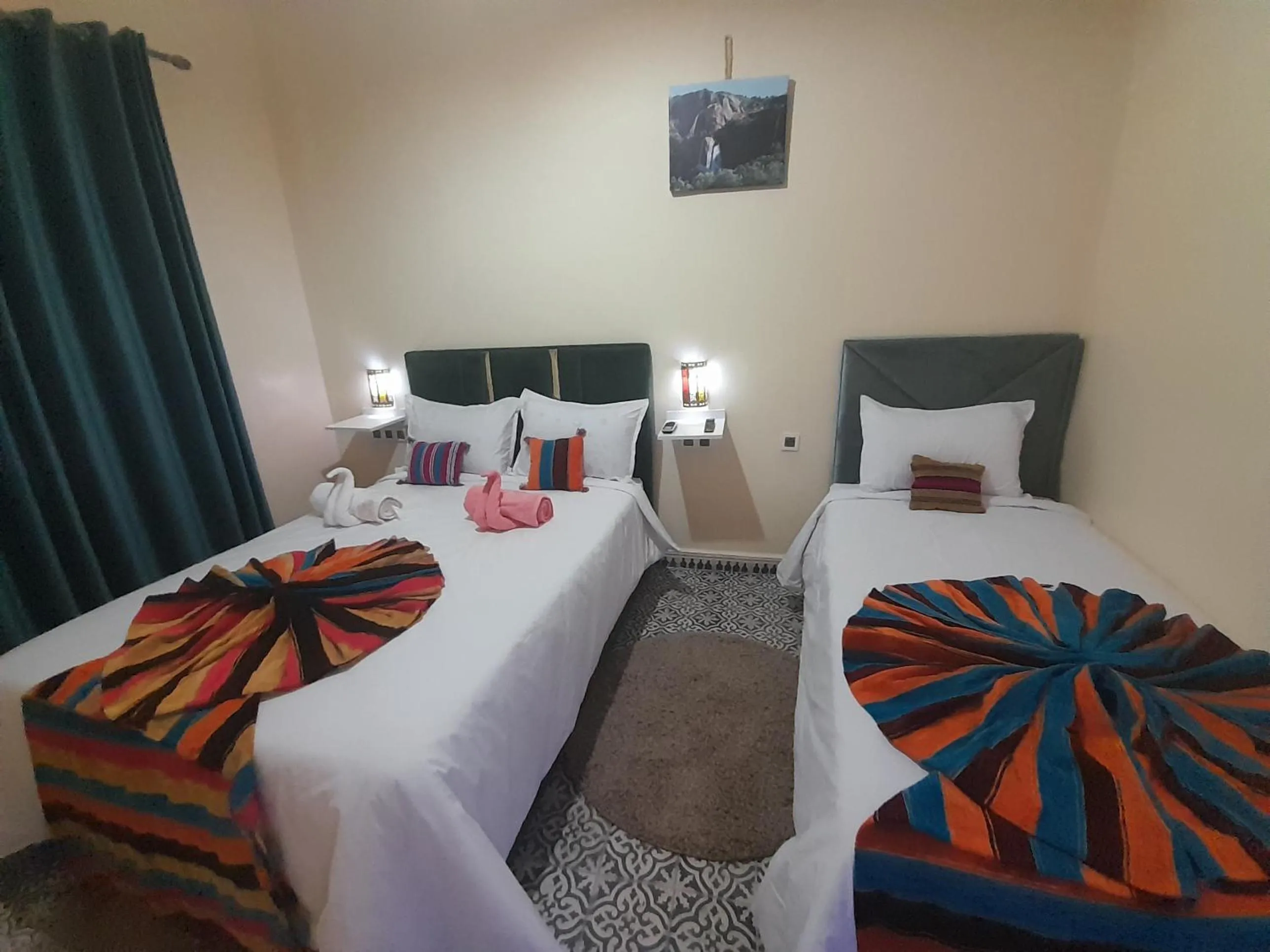 Bed in Hotel Mentaga