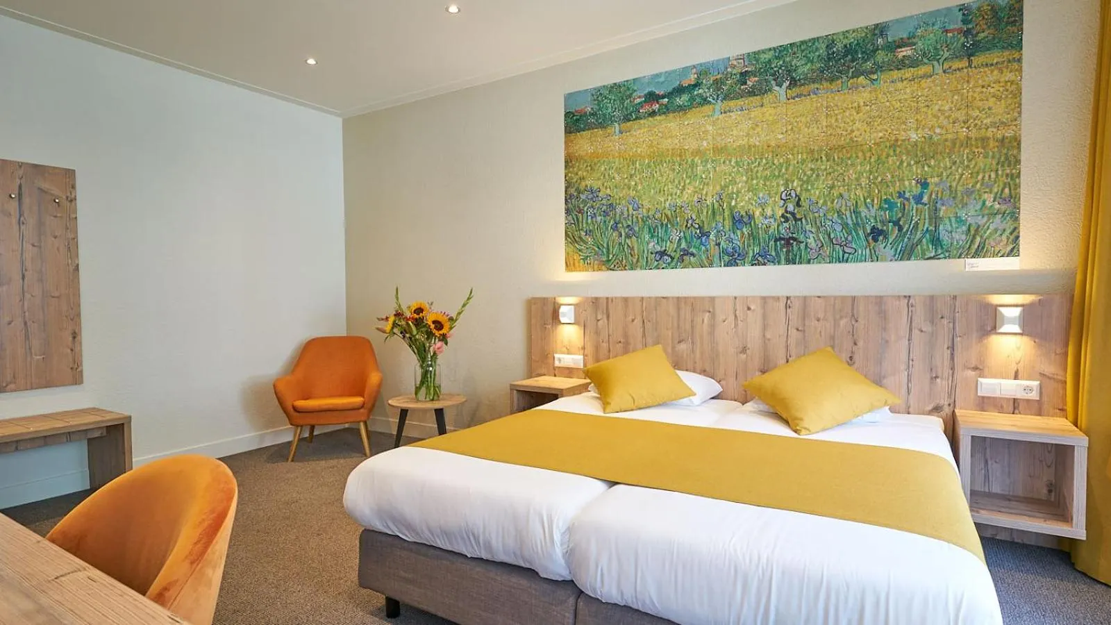 Bed in Hotel Asterisk, a family run hotel