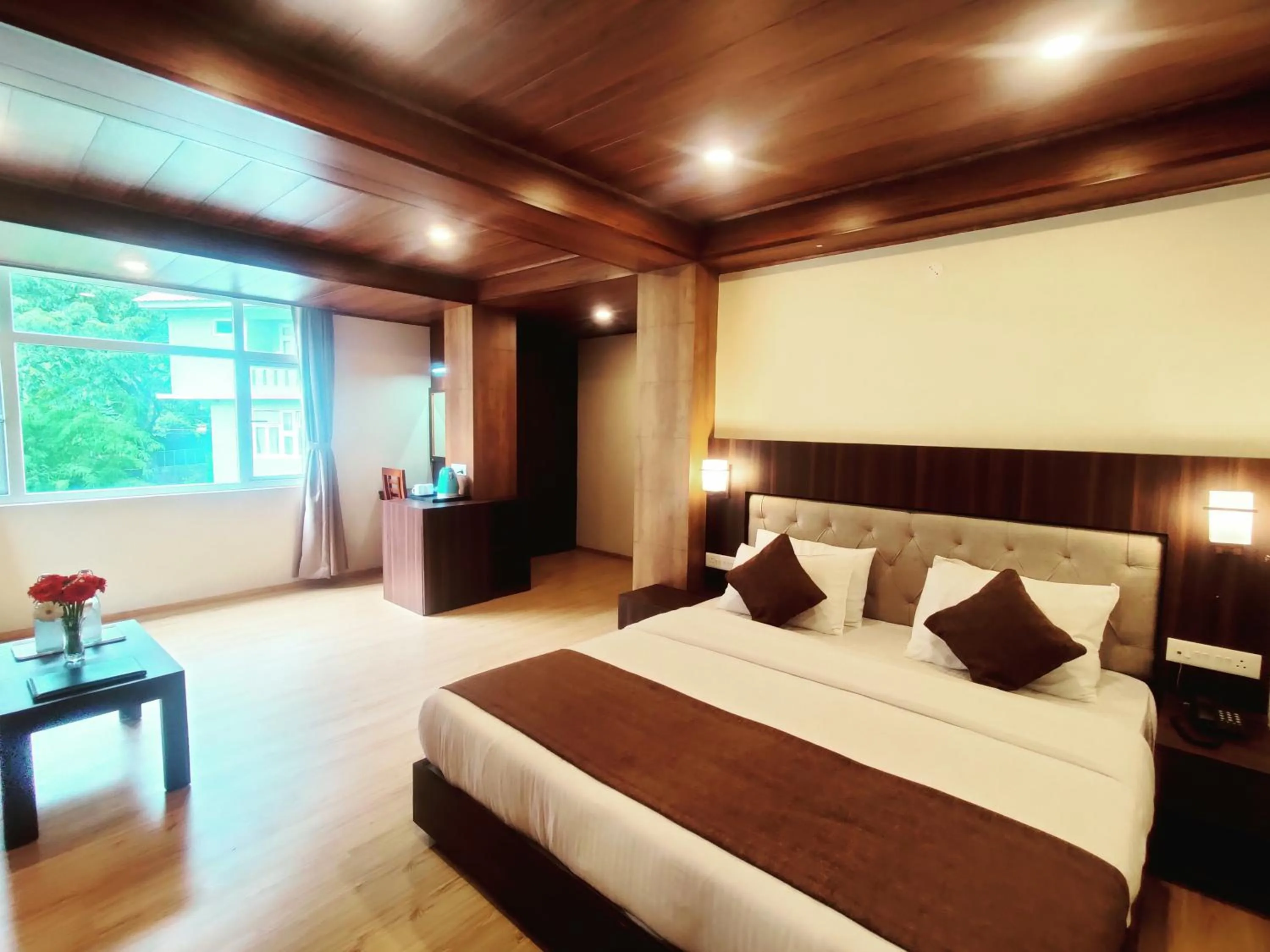 Bed in Keswani Group Tashi Heritage Hotel & Resort