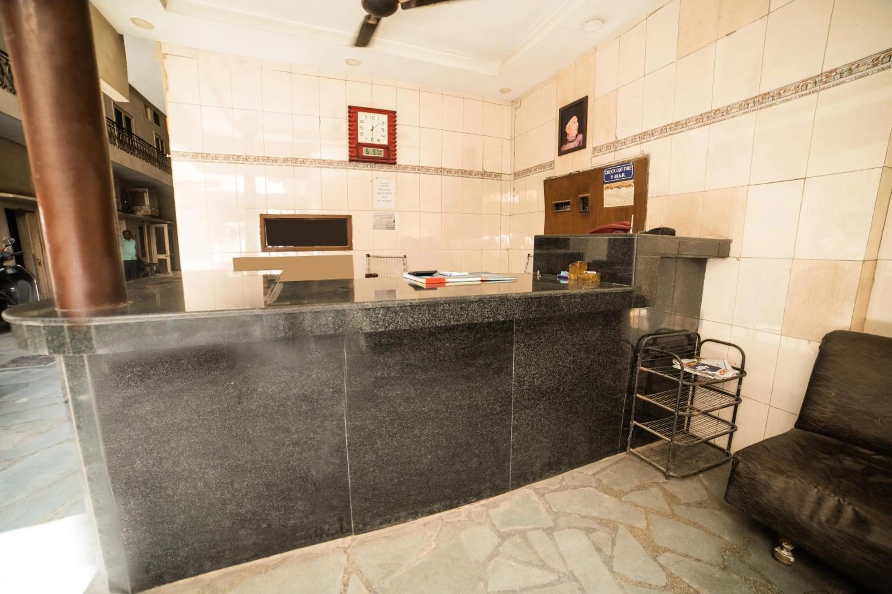 Seating area in Hotel Raj Guest House