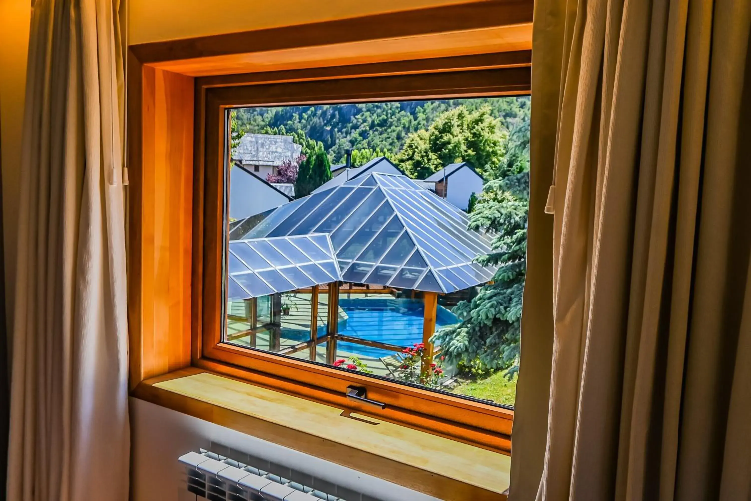 Garden view in Hotel & Spa La Cheminée Garden view in Hotel & Spa La Cheminée