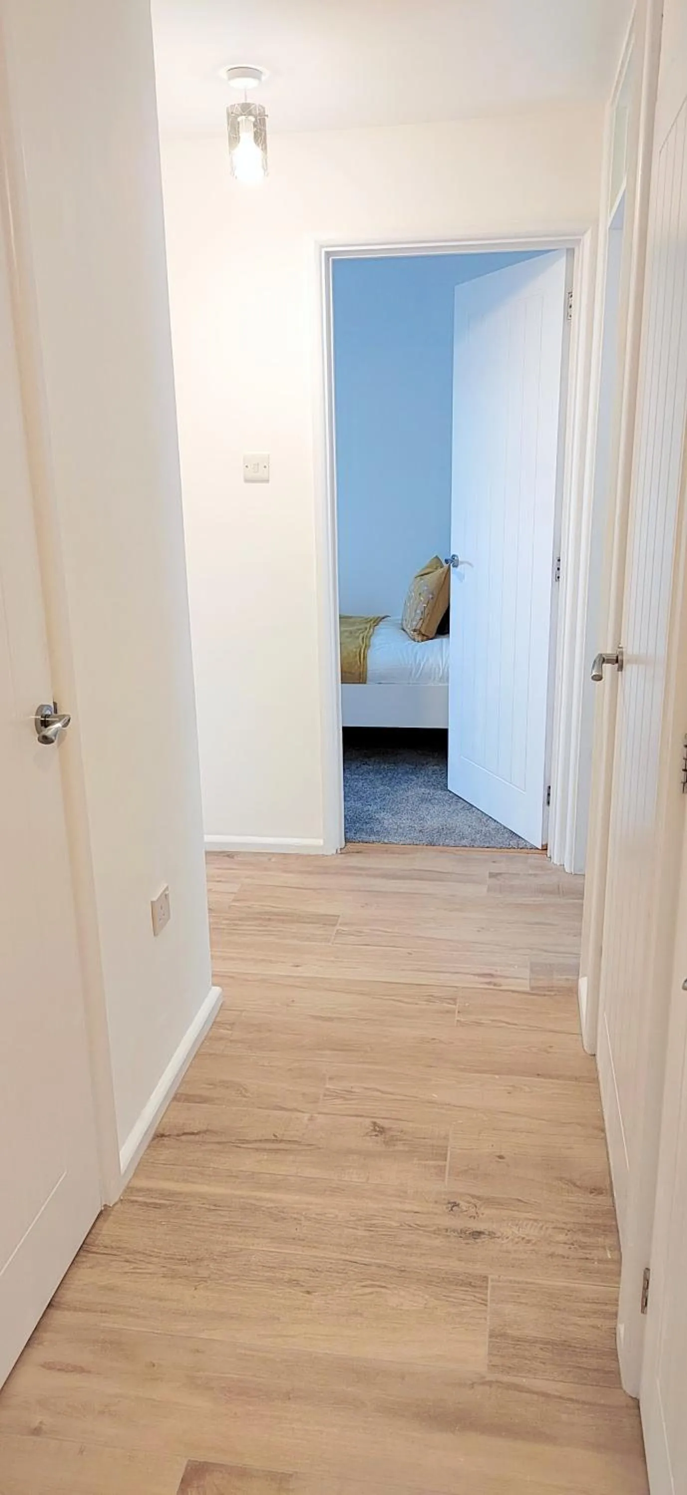 Photo of the whole room, Bed in Modern 2 BR Apartment near Town