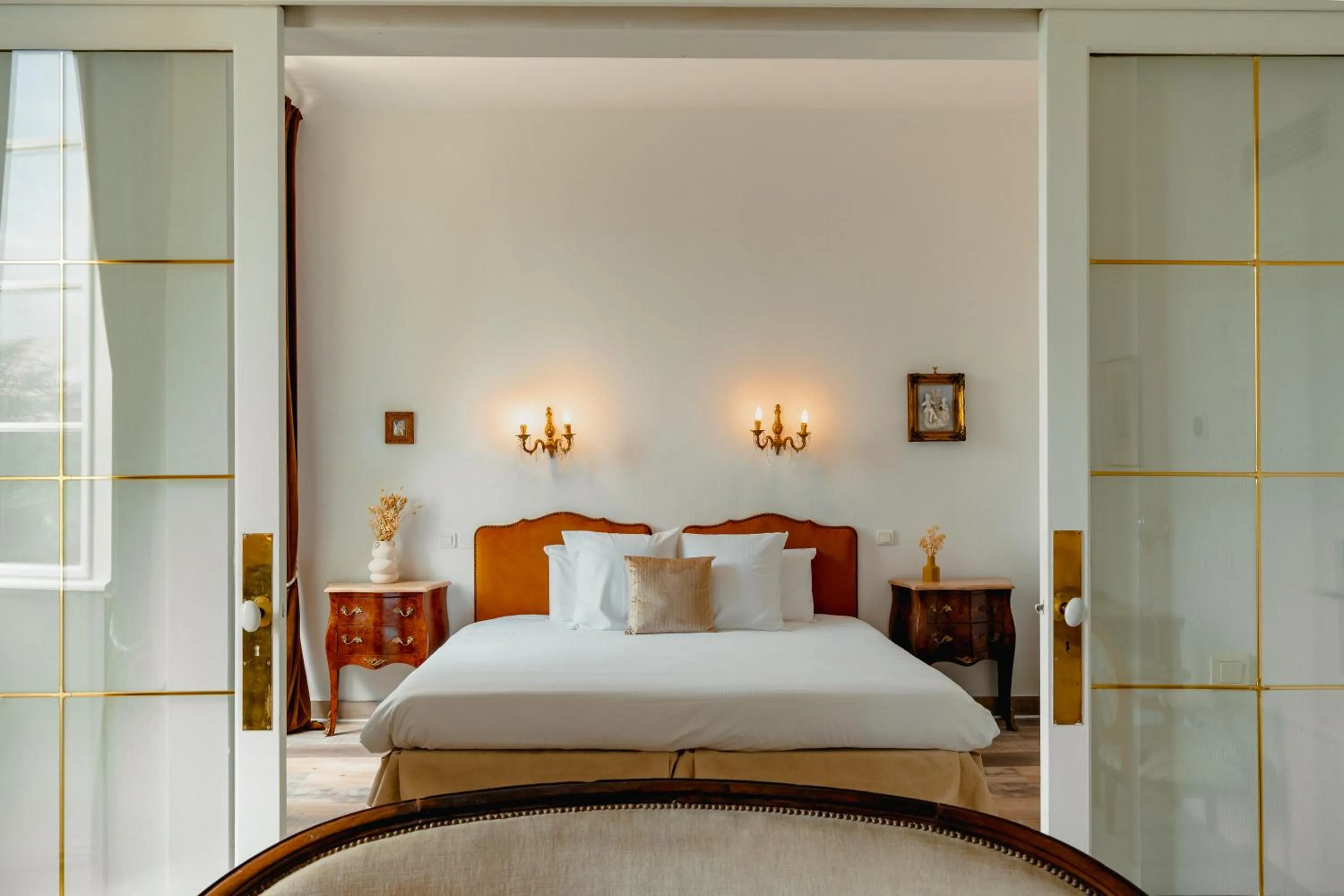 Photo of the whole room, Bed in Hôtel l'Abbaye