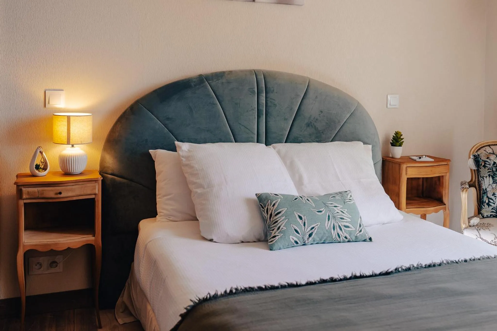 Bed in Hôtel l'Abbaye