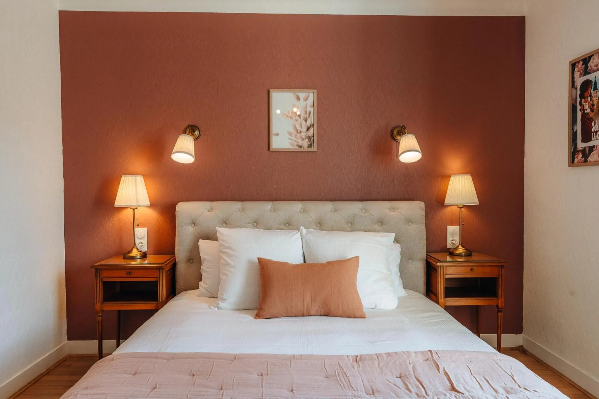 Bed in Hôtel l'Abbaye