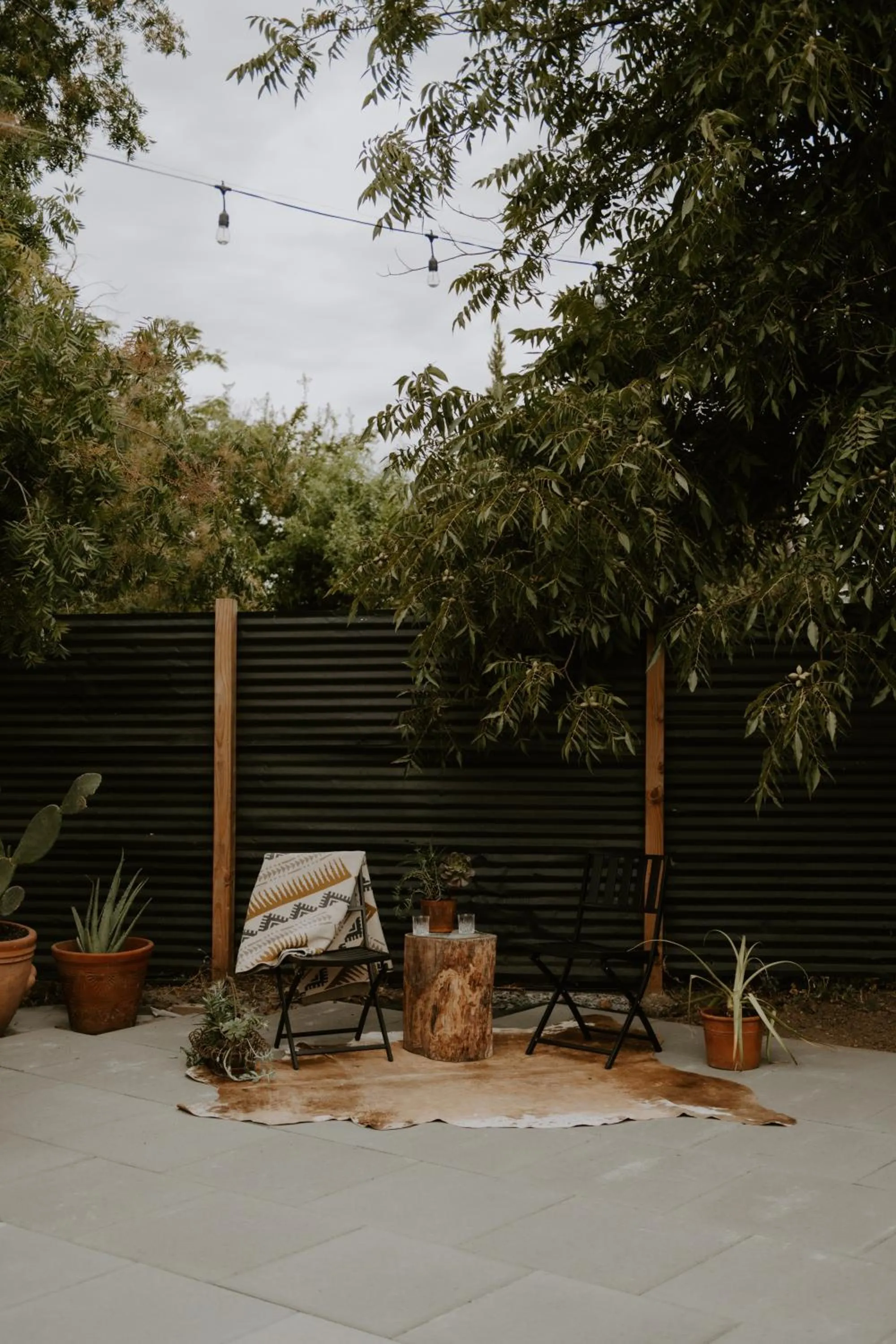Patio in Triangle Motel
