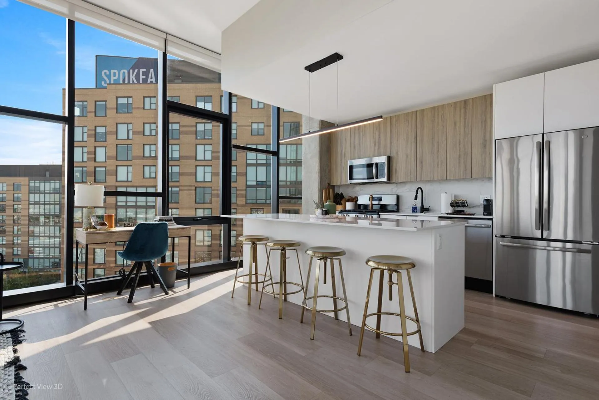 kitchen in Avenir West Loop Penthouses with Iconic City Views