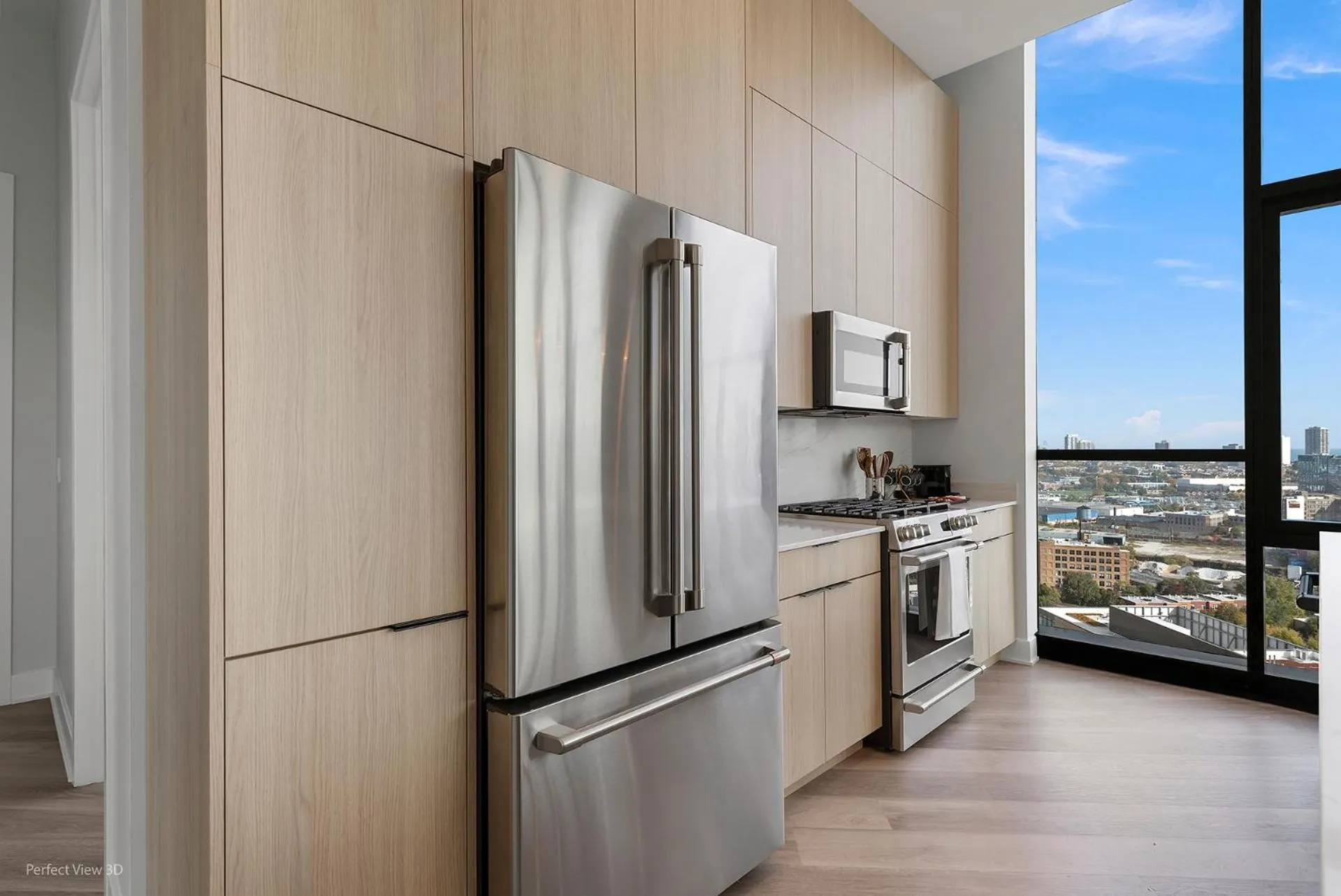 Kitchen or kitchenette in Avenir West Loop Penthouses with Iconic City Views