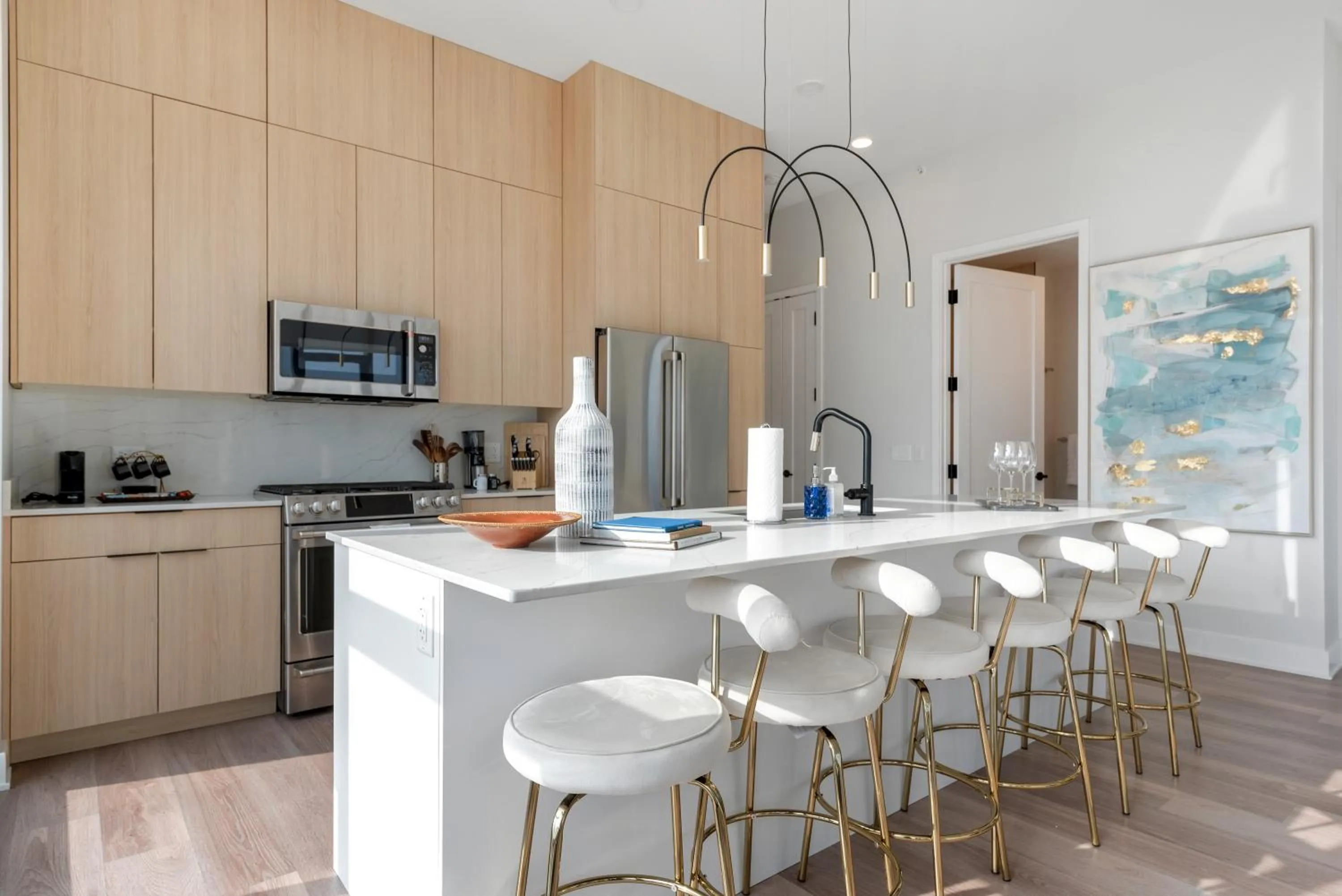 Kitchen or kitchenette in Avenir West Loop Penthouses with Iconic City Views