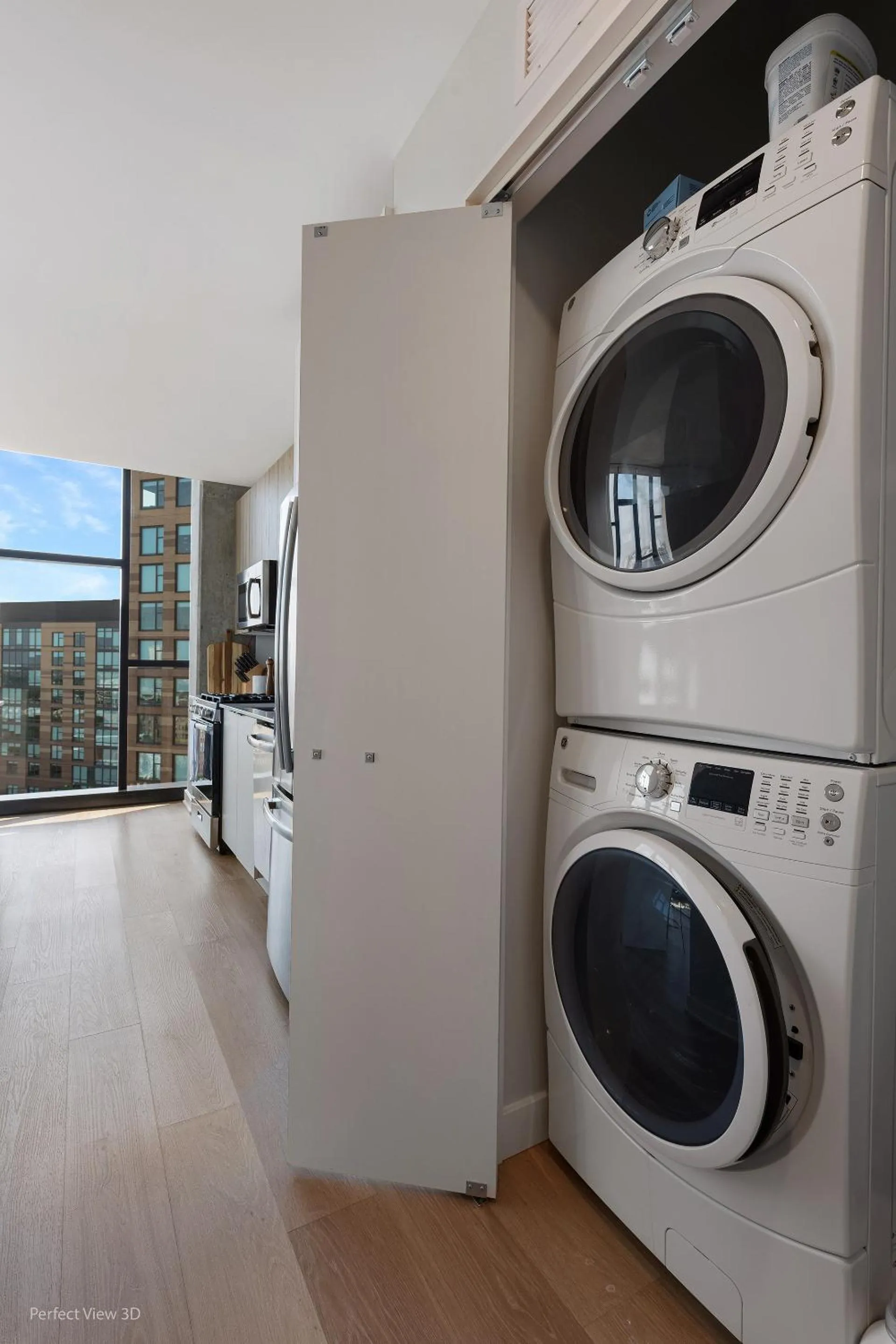 washing machine in Avenir West Loop Penthouses with Iconic City Views