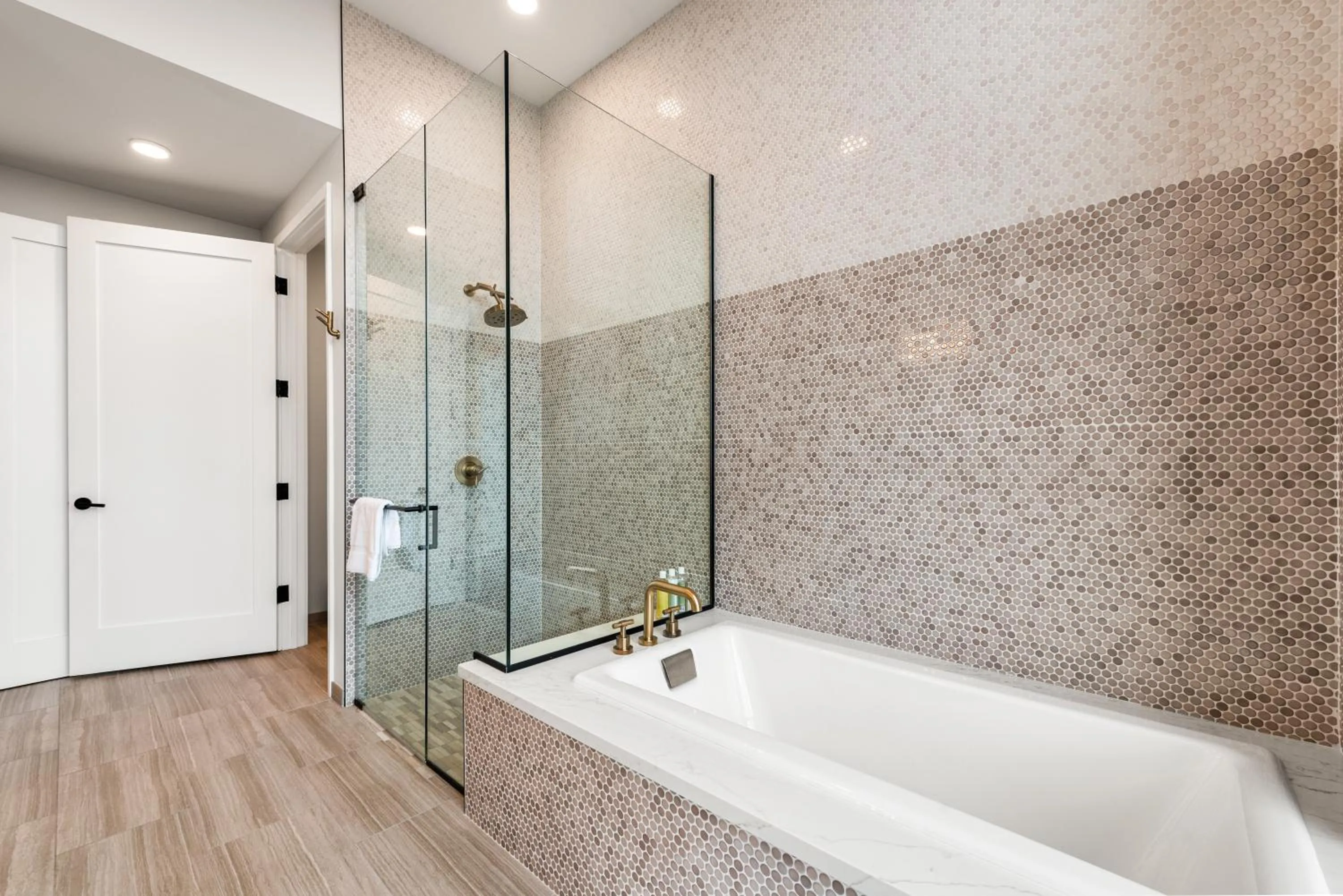 Shower in Avenir West Loop Penthouses with Iconic City Views